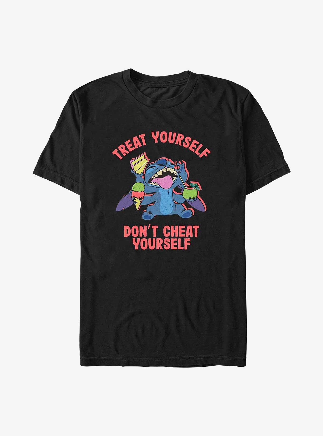 Disney Lilo & Stitch Treat Yourself Don't Cheat Yourself T-Shirt | Trending Graphic Tee For Fans