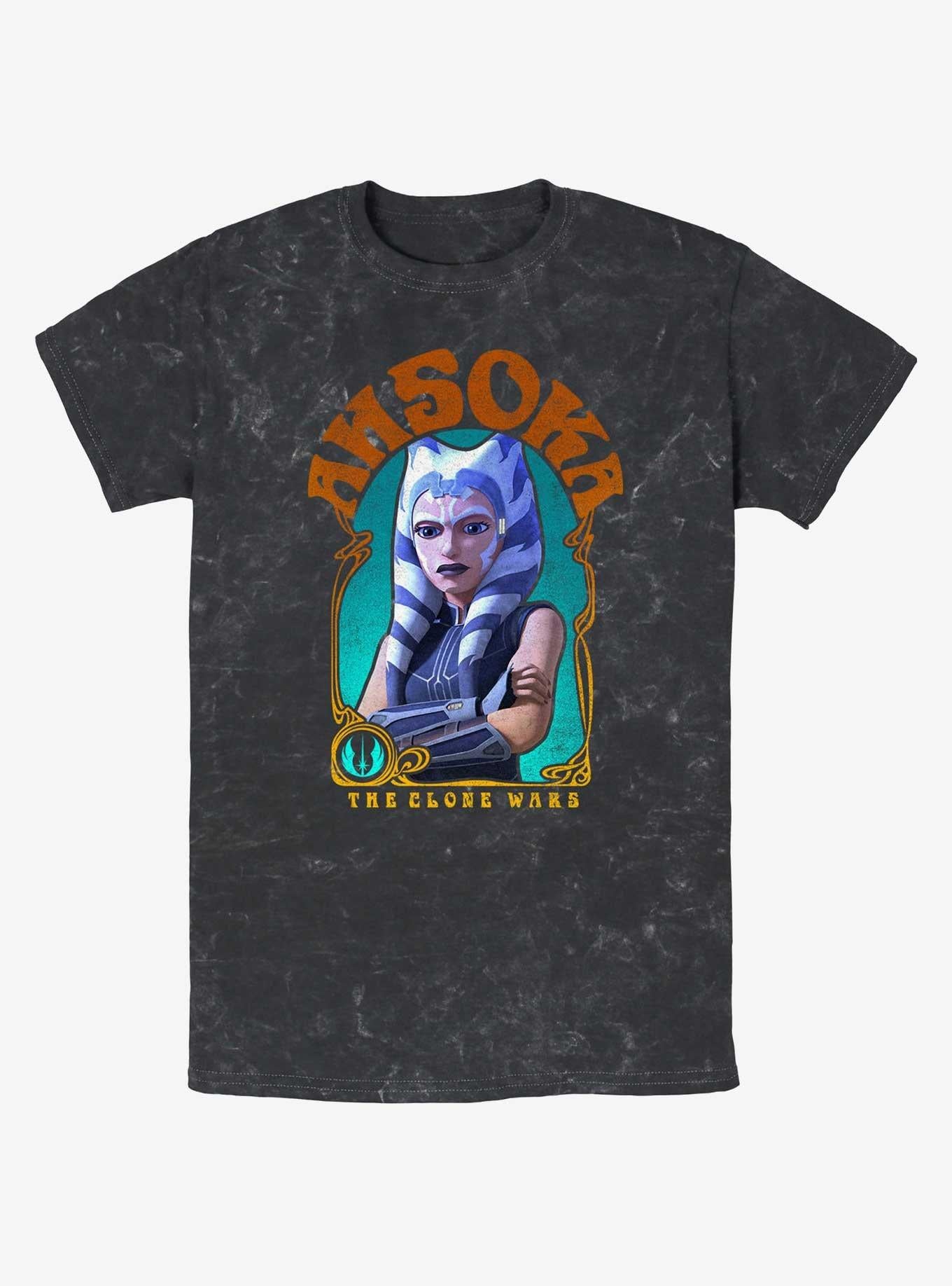 Star Wars The Clone Wars Ahsoka Nouveau Mineral Wash T-Shirt | Trending Graphic Tee For Fans
