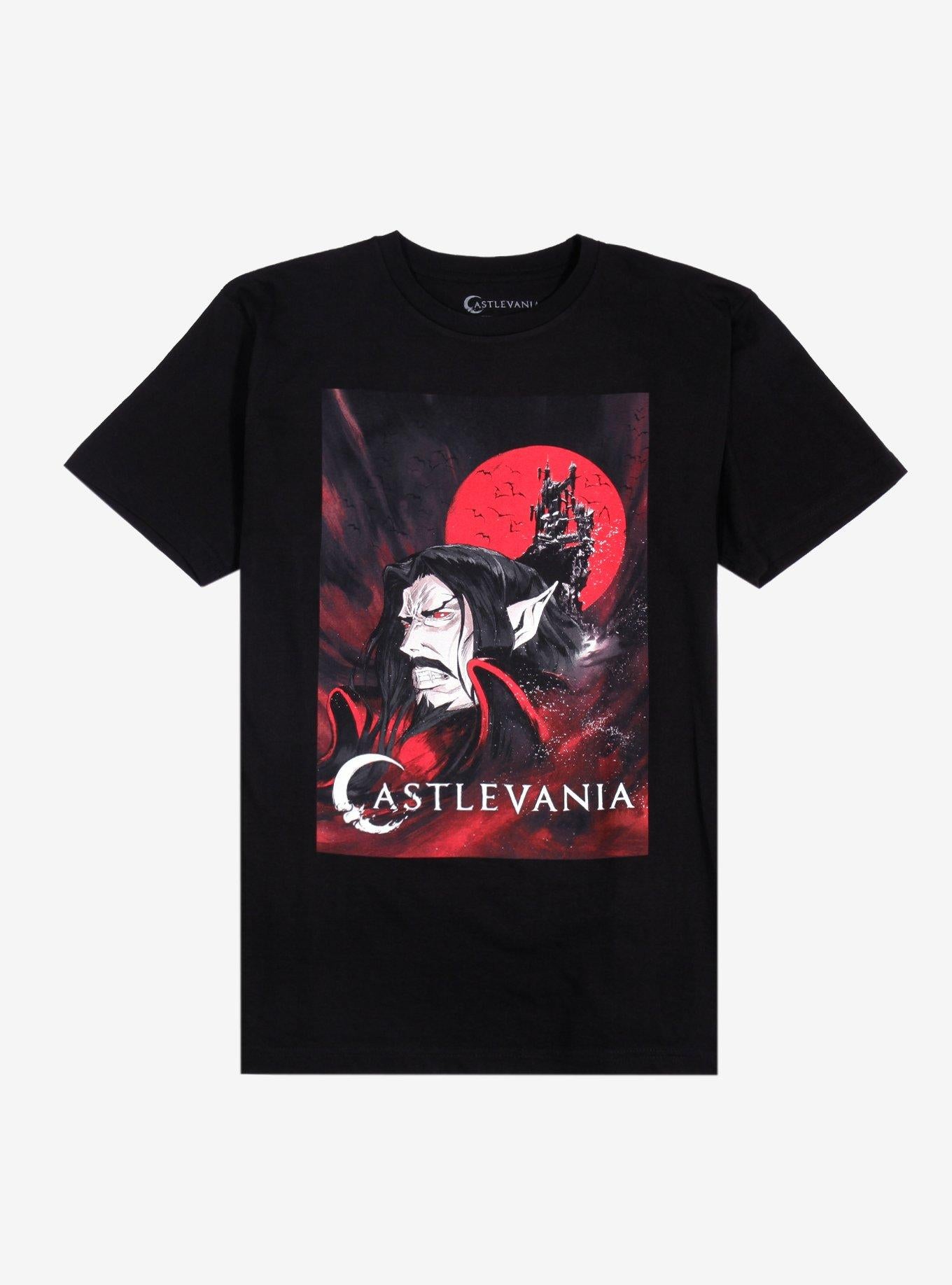 Castlevania Dracula & Castle T-Shirt | Trending Graphic Tee For Fans