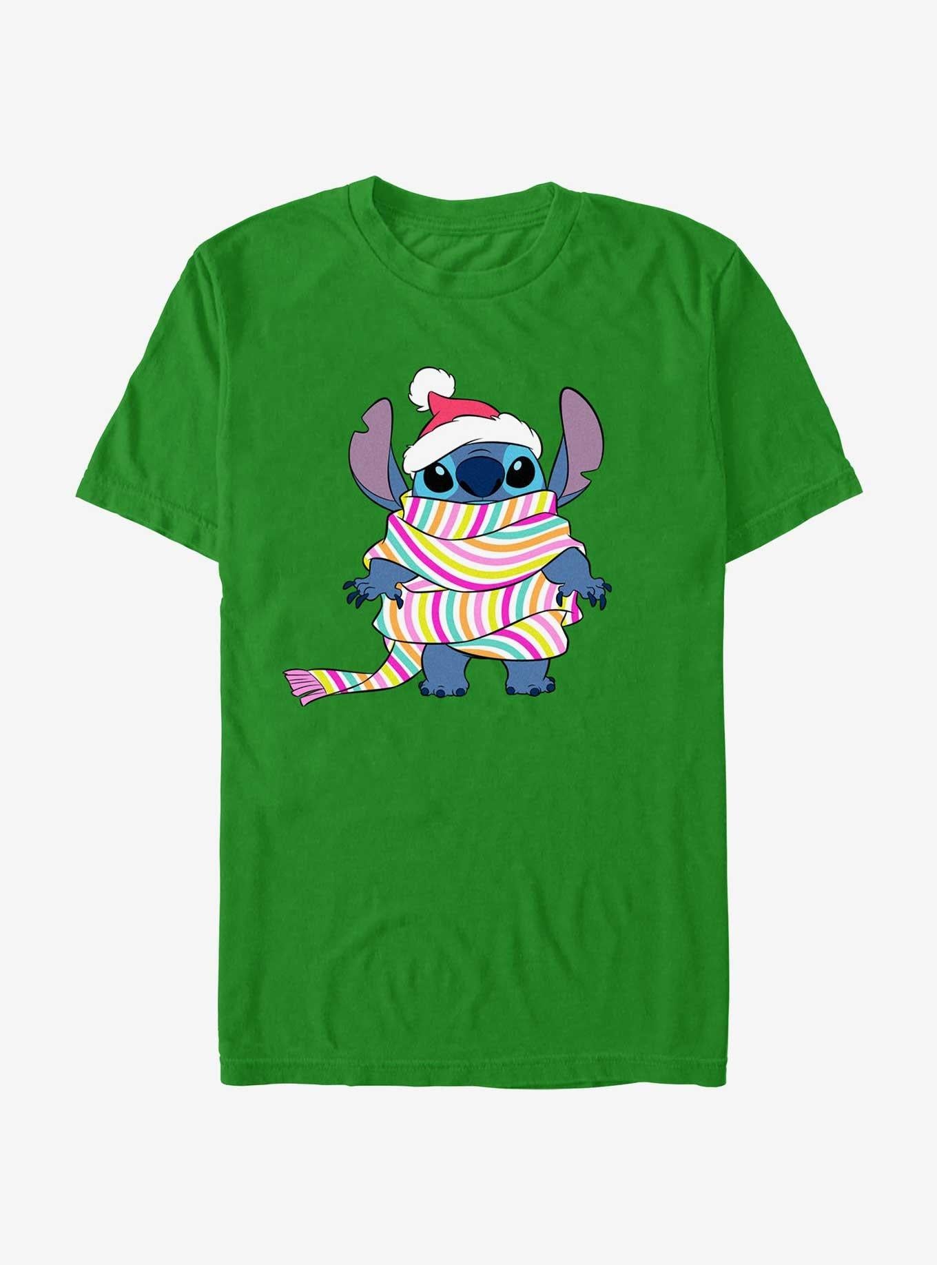 Disney Lilo & Stitch Wrapped In a Scarf T-Shirt | Trending Graphic Tee For Fans