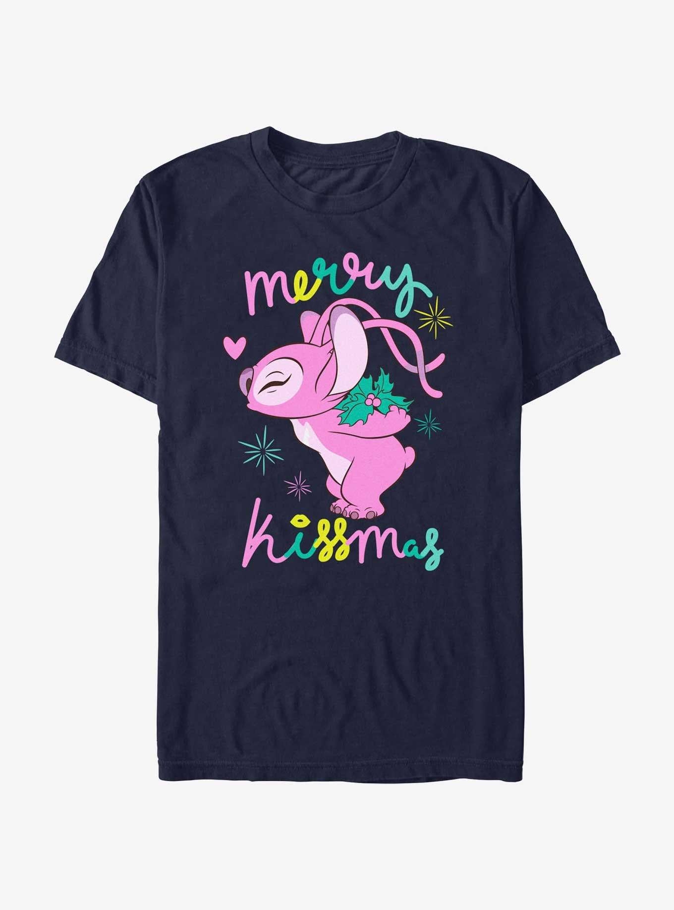 Disney Lilo & Stitch Kissmas Angel T-Shirt | Trending Graphic Tee For Fans