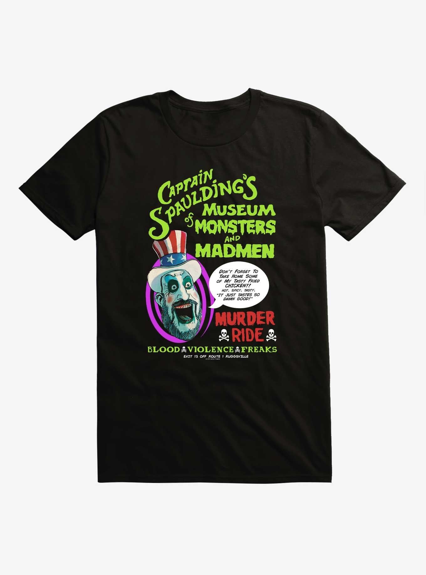 House Of 1000 Corpses Captain Spaulding's Museum Of Monsters And Mayhem T-Shirt | Trending Graphic Tee For Fans