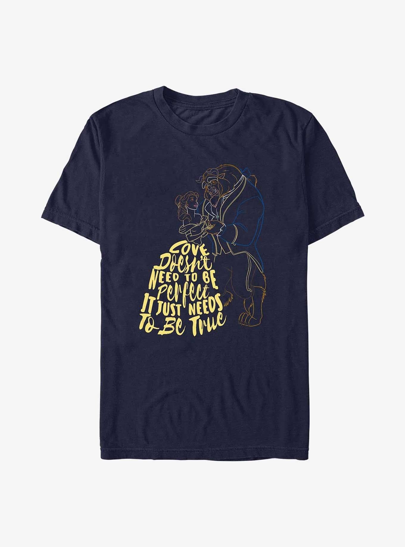 Disney Beauty and the Beast Love Needs Time T-Shirt | Trending Graphic Tee For Fans