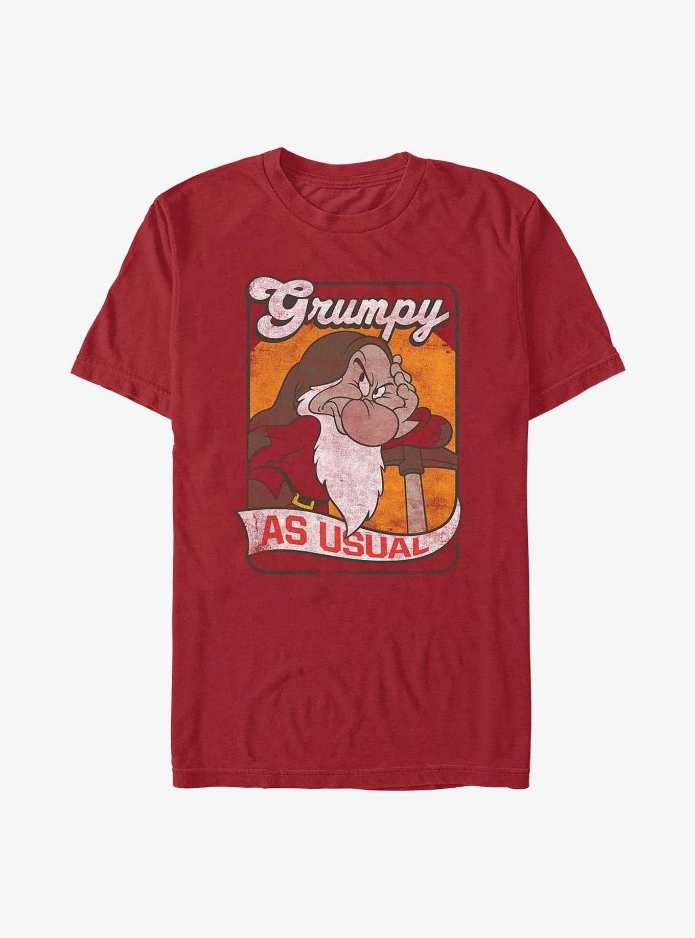 Disney Snow White and the Seven Dwarfs Grumpy Card T-Shirt | Trending Graphic Tee For Fans