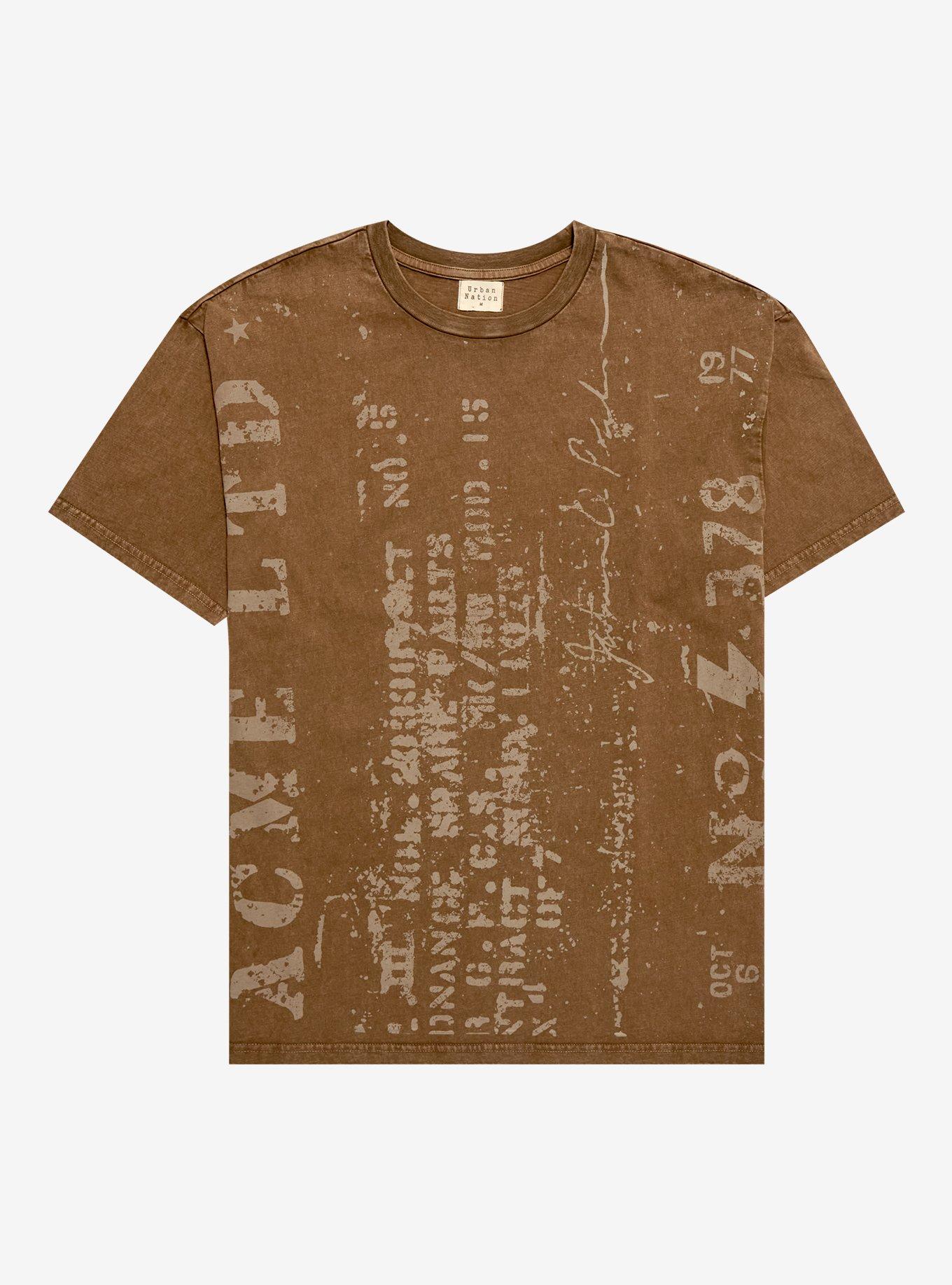 Vertical Vintage Text Boyfriend Fit Girls T-Shirt | Trending Graphic Tee For Fans