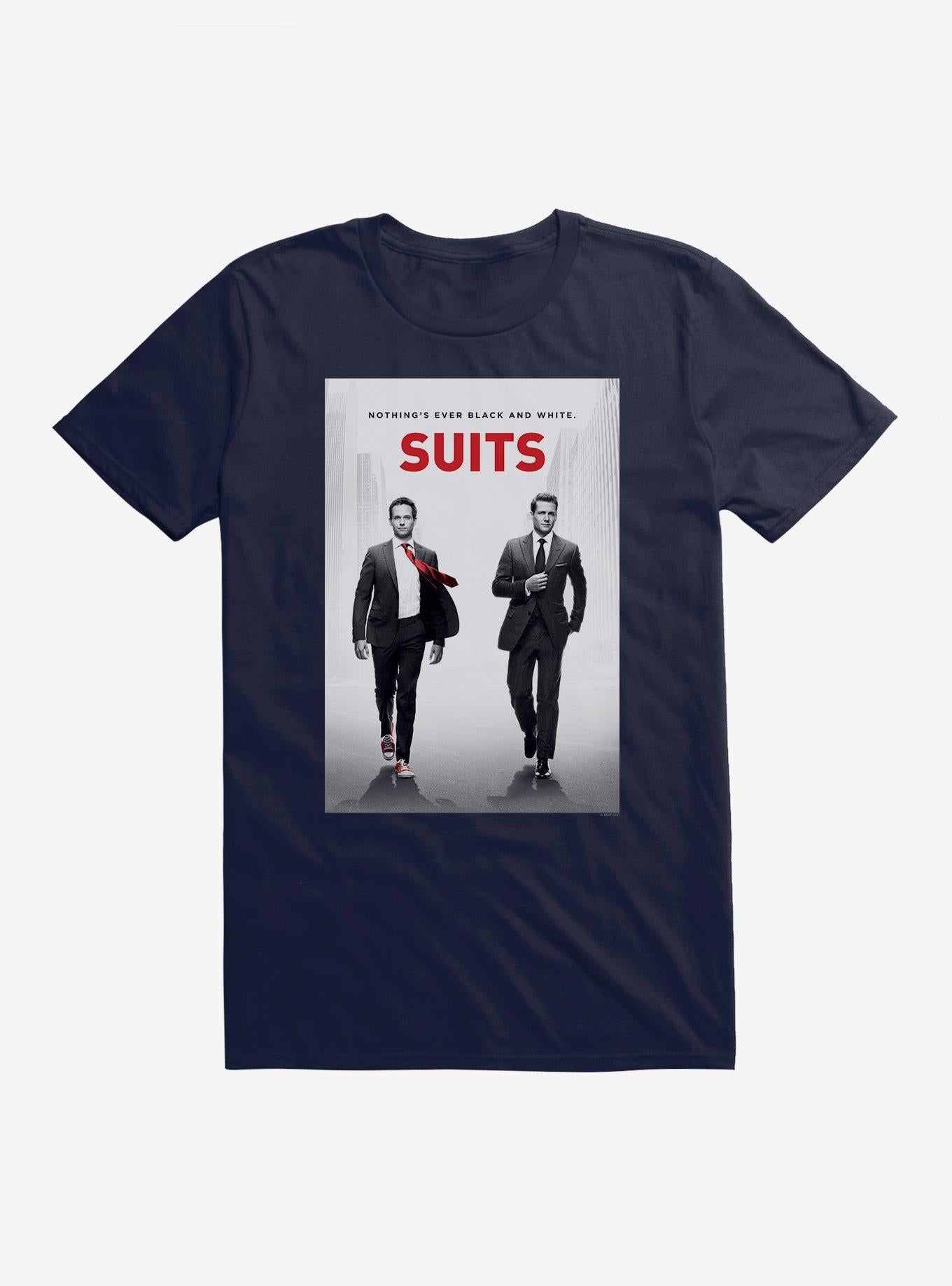 Suits Nothing's Ever Black And White. T-Shirt | Trending Graphic Tee For Fans