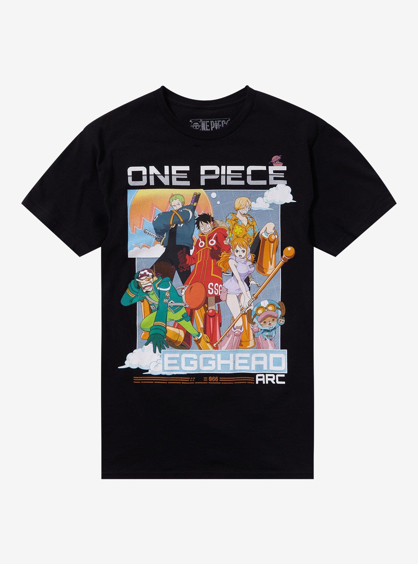 One Piece Straw Hat Pirates Egghead Group T-Shirt | Trending Graphic Tee For Fans