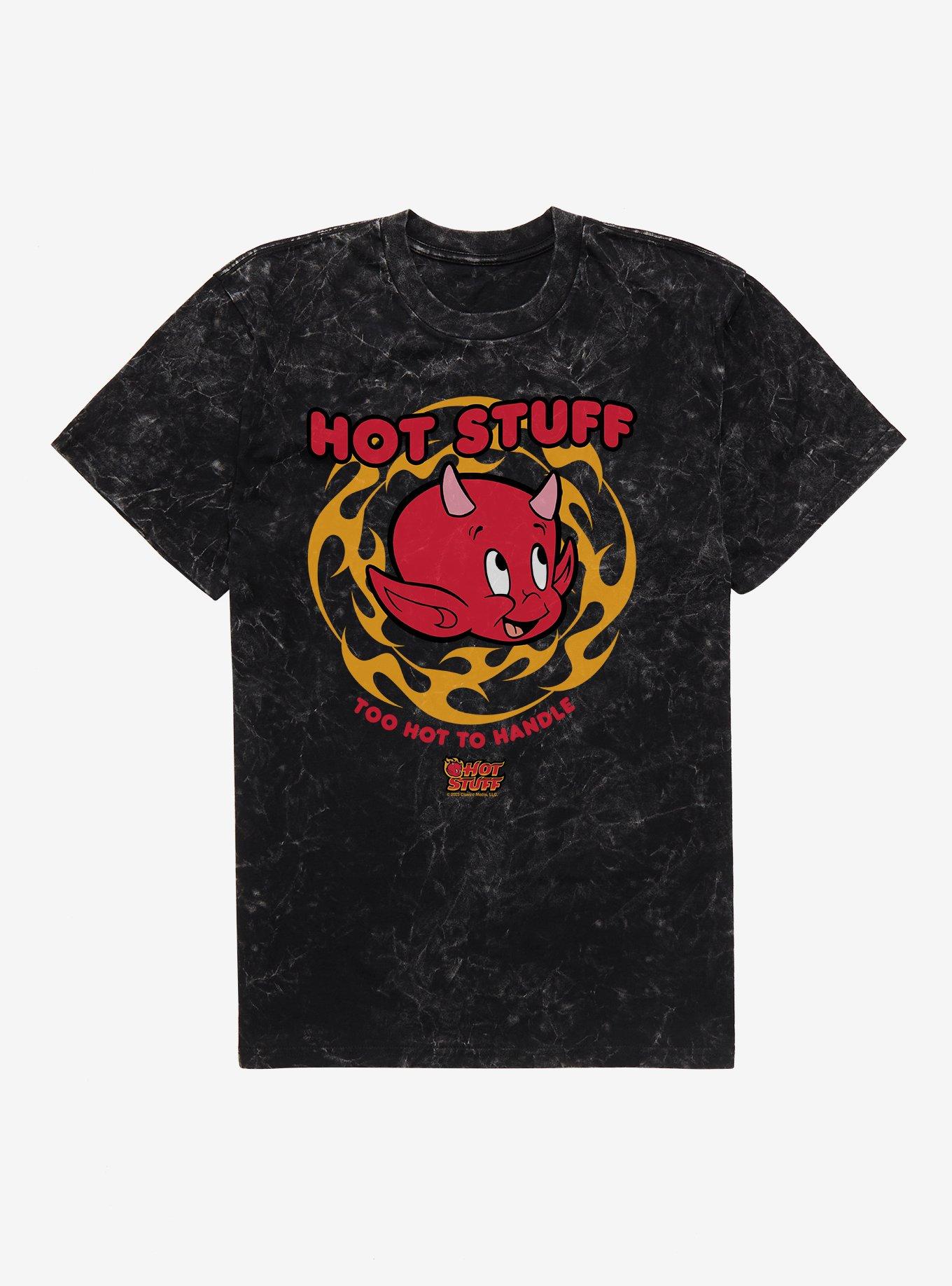 Hot Stuff The Little Devil Too Hot To Handle Mineral Wash T-Shirt | Trending Graphic Tee For Fans