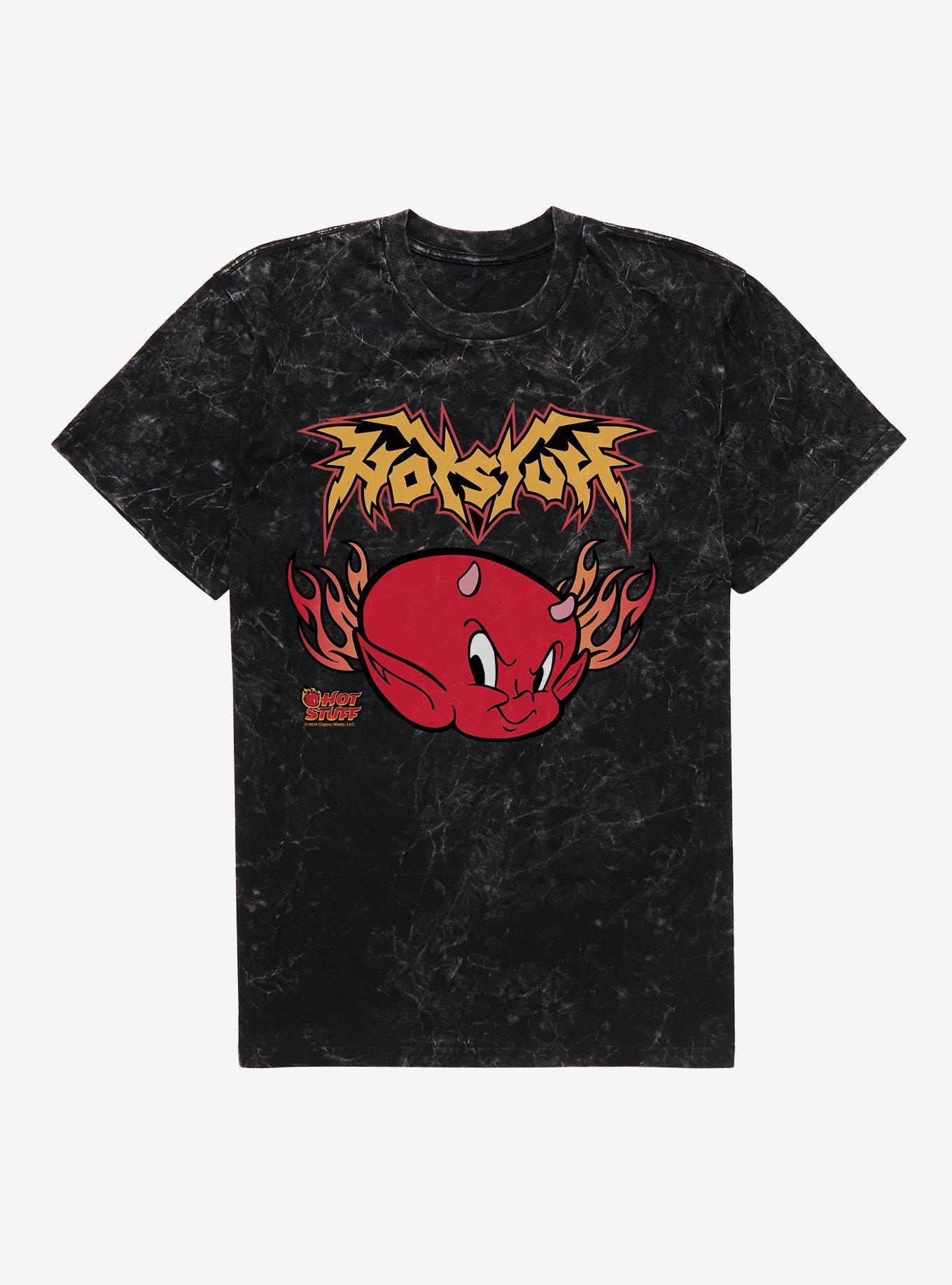 Hot Stuff The Little Devil Hot Head Mineral Wash T-Shirt | Trending Graphic Tee For Fans