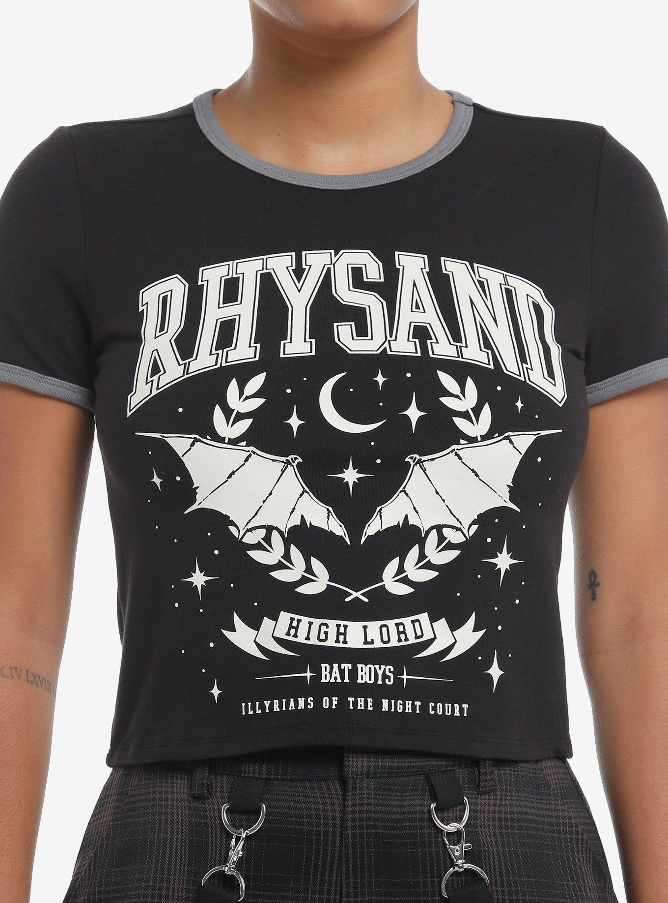A Court Of Thorns And Roses Rhysand Ringer Girls Baby T-Shirt | Trending Graphic Tee For Fans