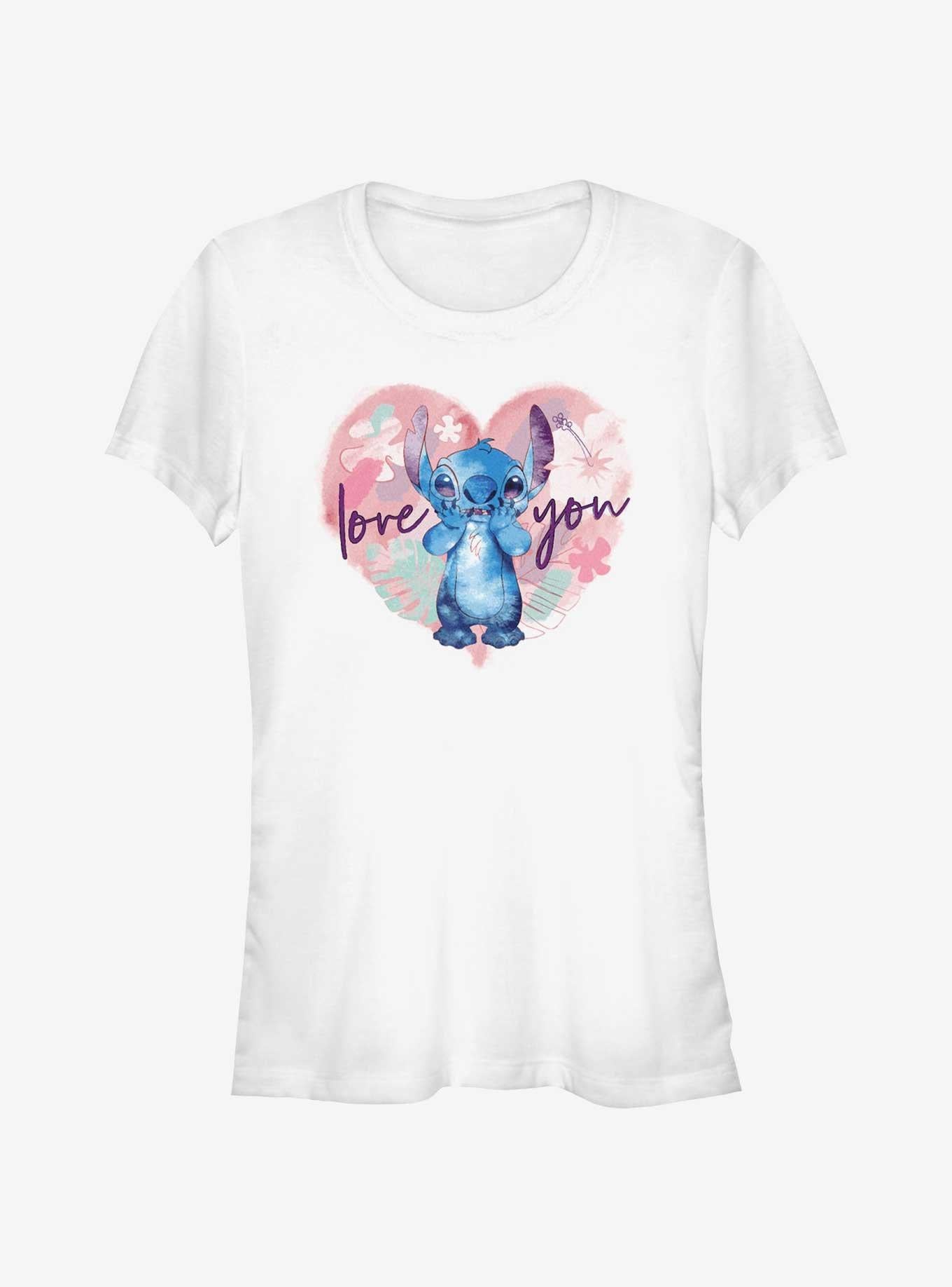 Disney Lilo & Stitch Love You Stitch Girls T-Shirt | Trending Graphic Tee For Fans