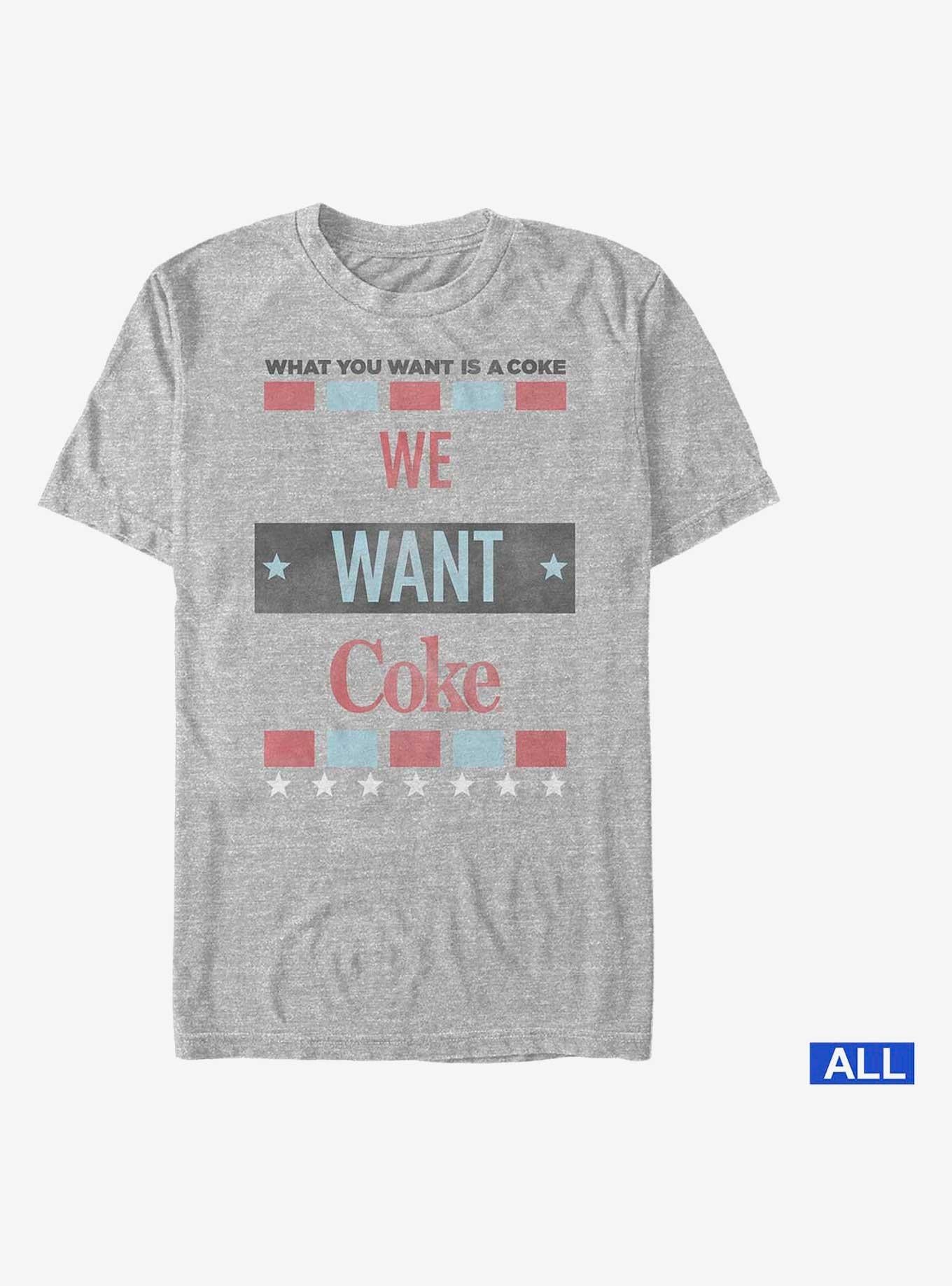 Coca-Cola We Want Coke T-Shirt | Trending Graphic Tee For Fans