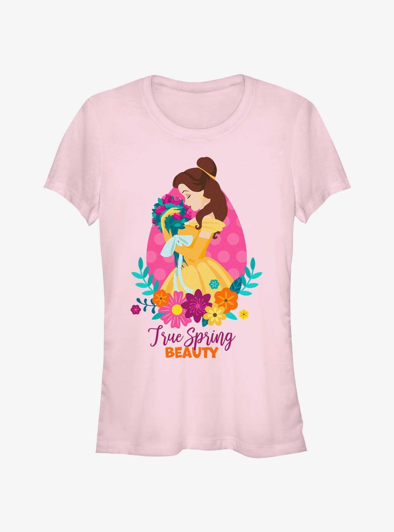 Disney Beauty and the Beast Belle True Spring Beauty Girls T-Shirt | Trending Graphic Tee For Fans