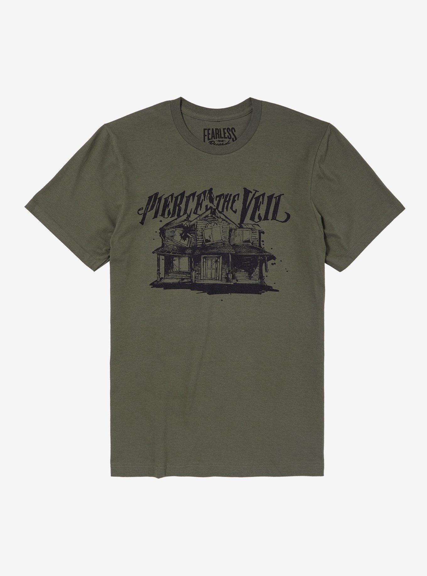 Pierce The Veil Collide With The Sky House Boyfriend Fit Girls T-Shirt | Trending Graphic Tee For Fans