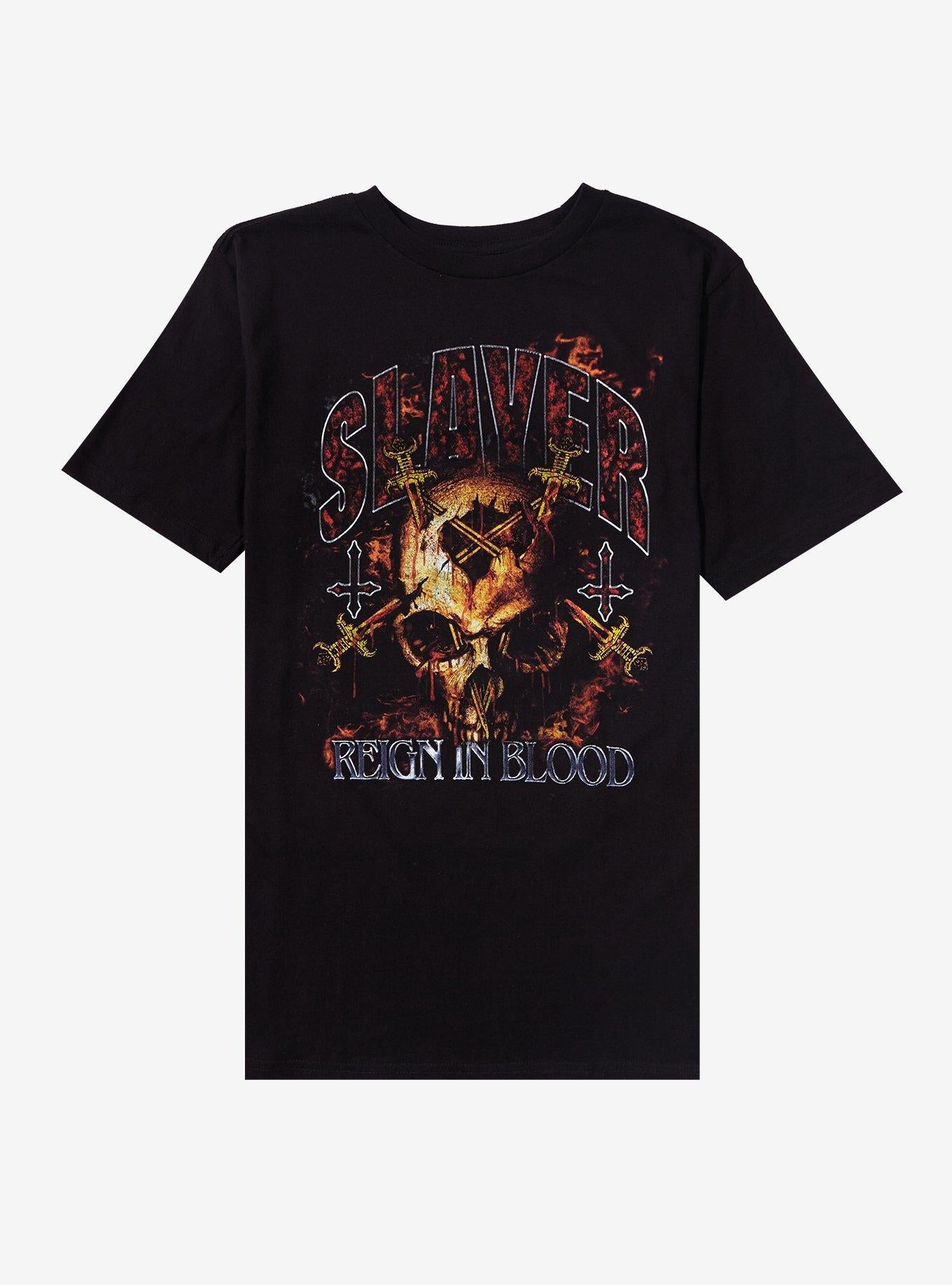 Slayer Reign In Blood Tracklist T-Shirt | Trending Graphic Tee For Fans