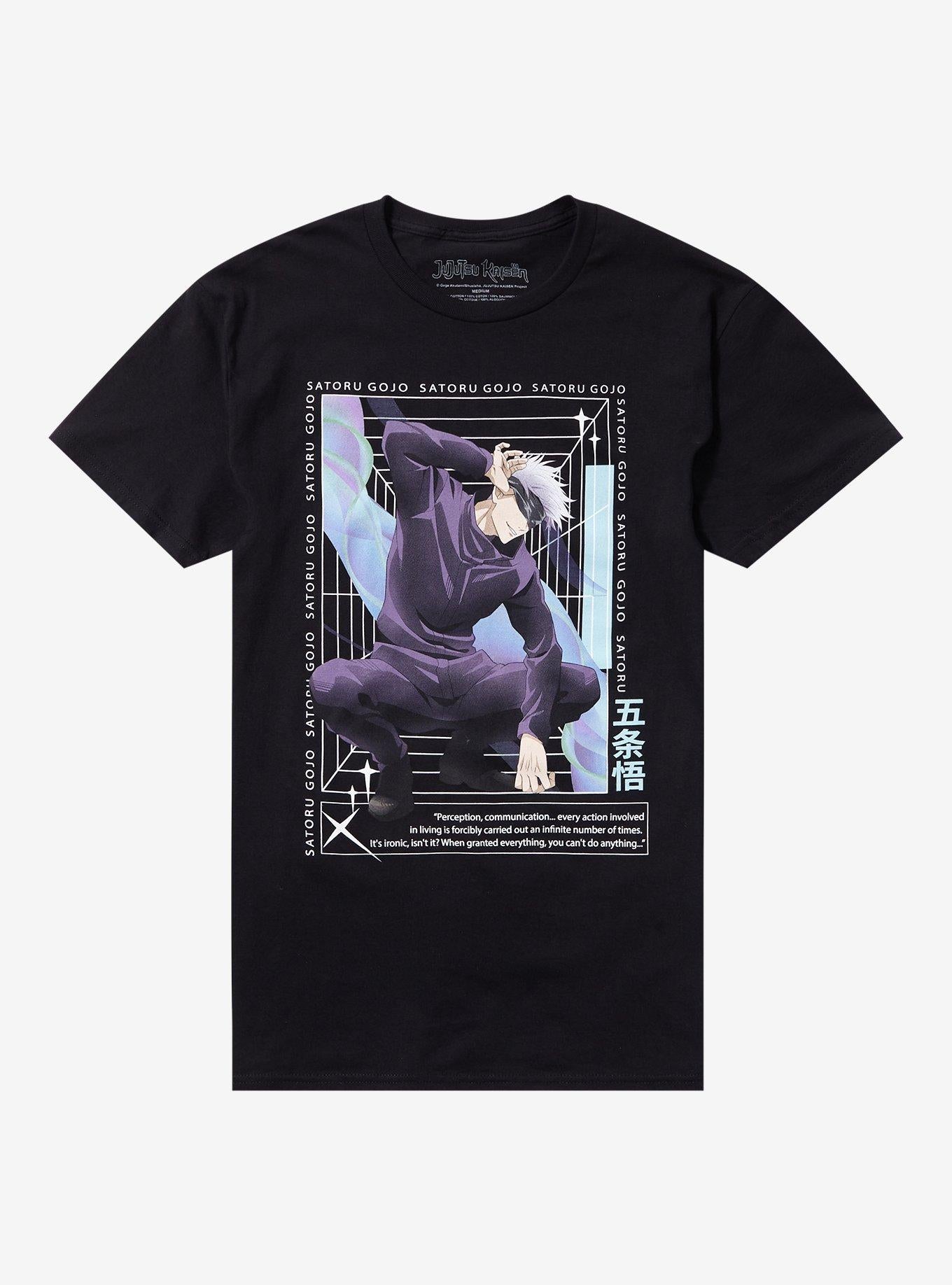 Jujutsu Kaisen Gojo Crouch Quote T-Shirt | Trending Graphic Tee For Fans