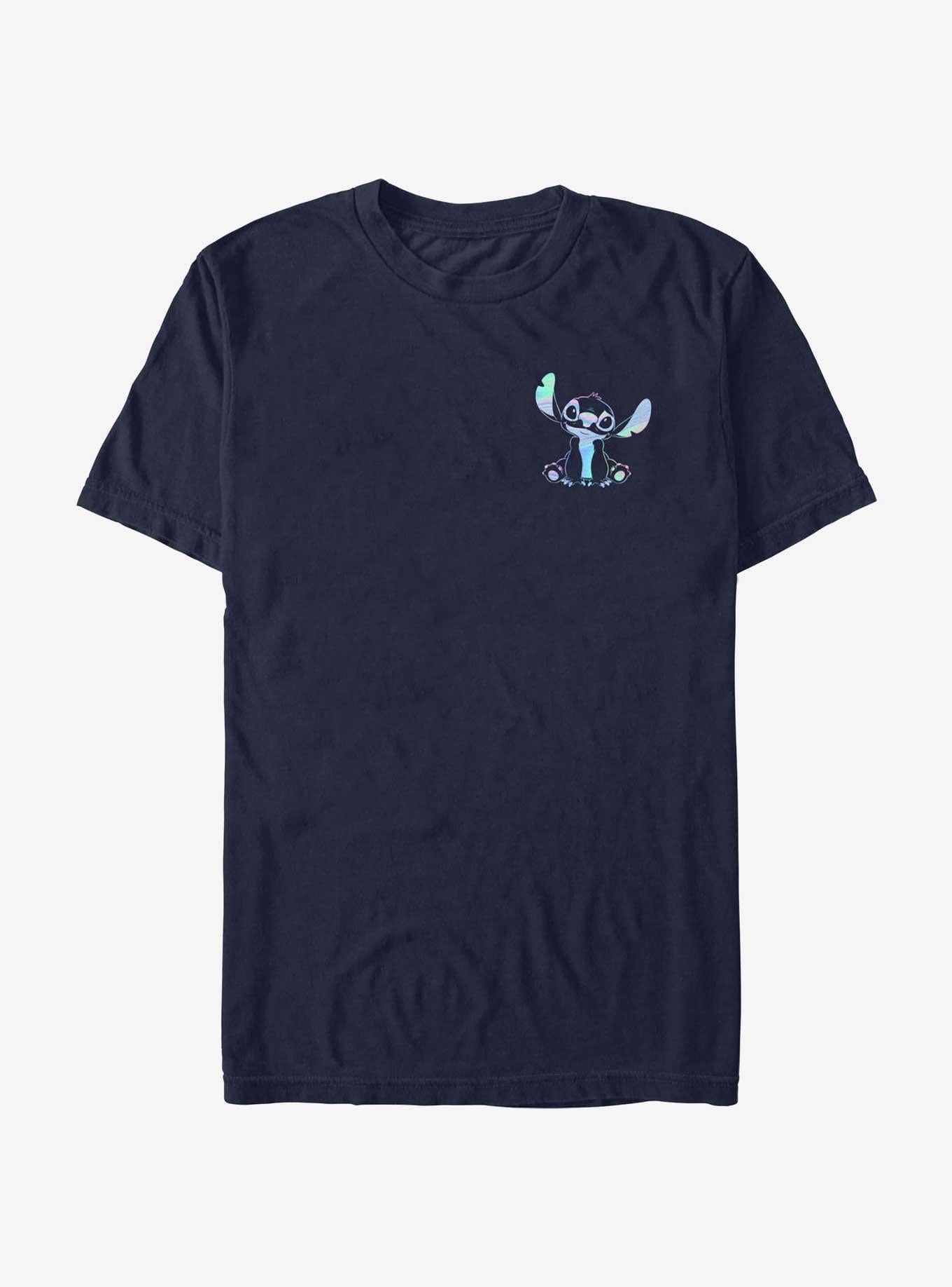 Disney Lilo & Stitch Holographic Stitch Pocket T-Shirt | Trending Graphic Tee For Fans