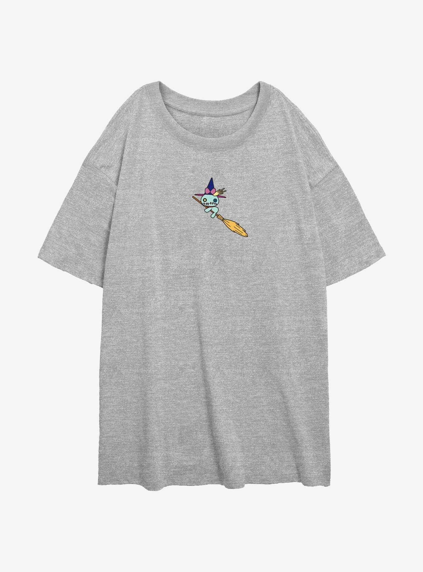 Disney Lilo & Stitch Witchy Scrump Girls Oversized T-Shirt | Trending Graphic Tee For Fans