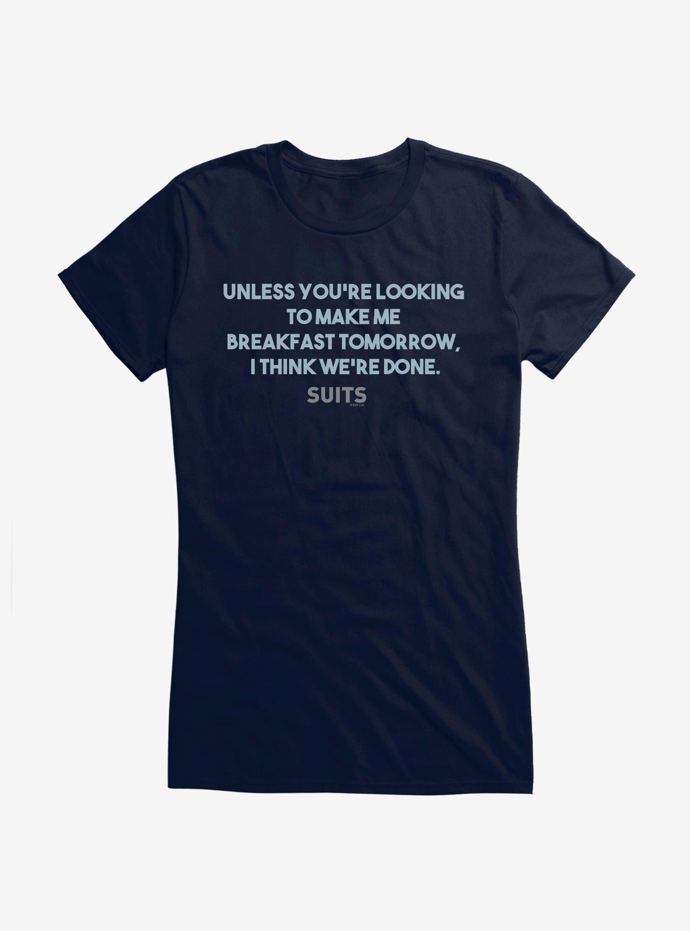 Suits Breakfast Tomorrow Girls T-Shirt | Trending Graphic Tee For Fans