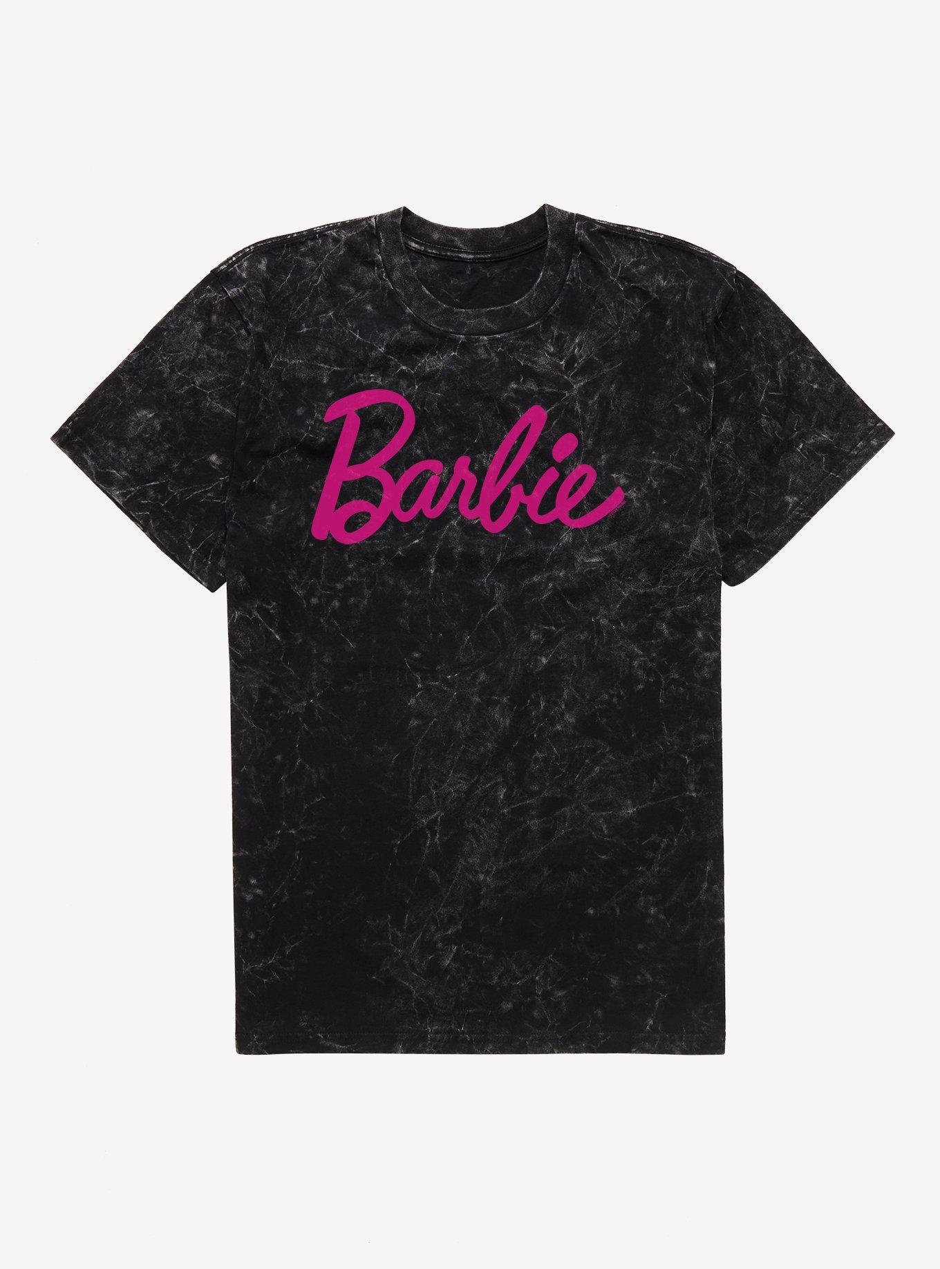 Barbie Classic Logo Mineral Wash T-Shirt | Trending Graphic Tee For Fans
