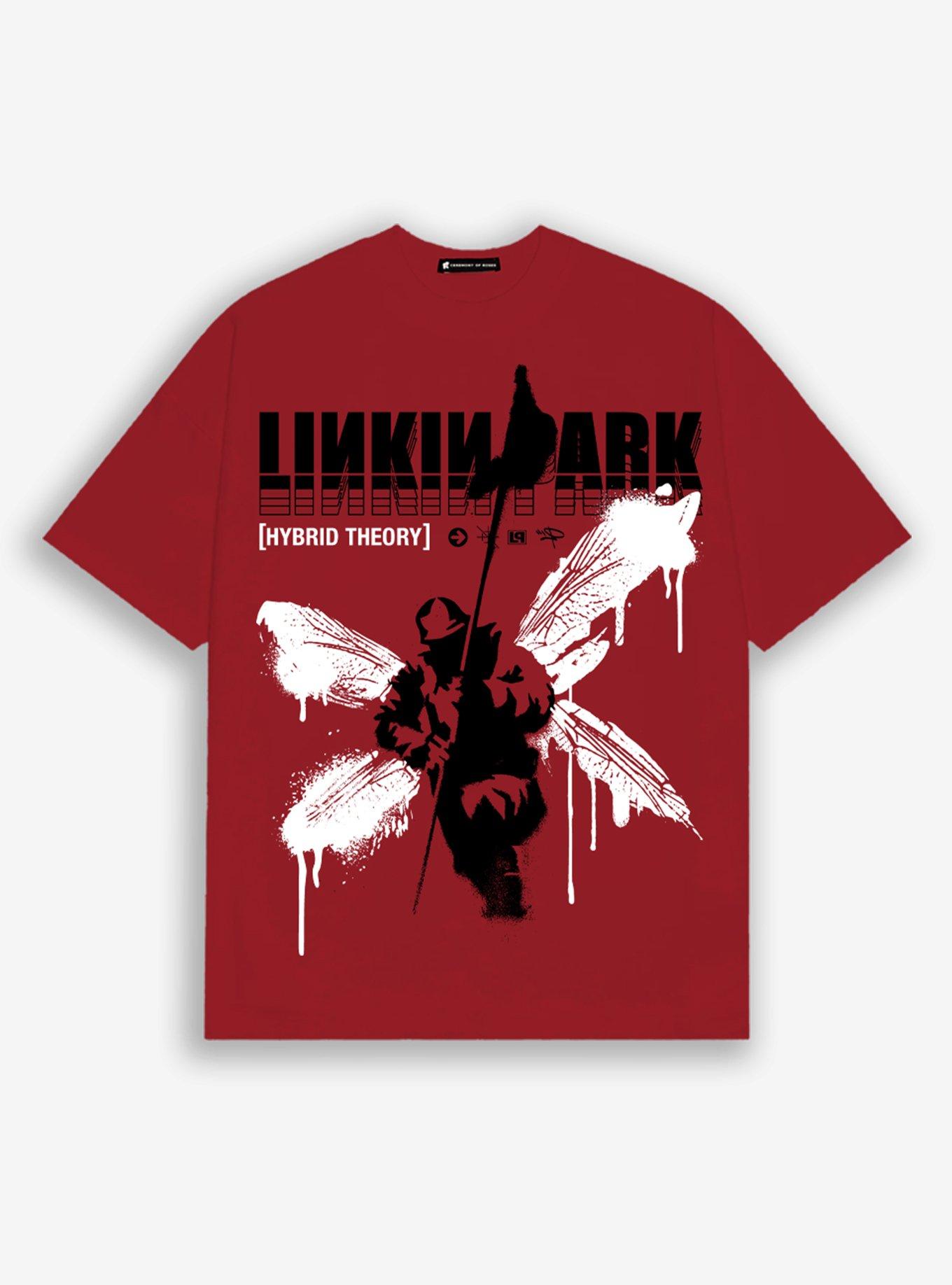 Linkin Park Hybrid Theory Boyfriend Fit Girls T-Shirt | Trending Graphic Tee For Fans