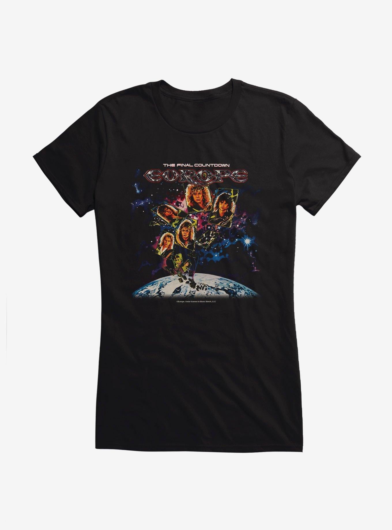 Europe Final Countdown Girls T-Shirt | Trending Graphic Tee For Fans
