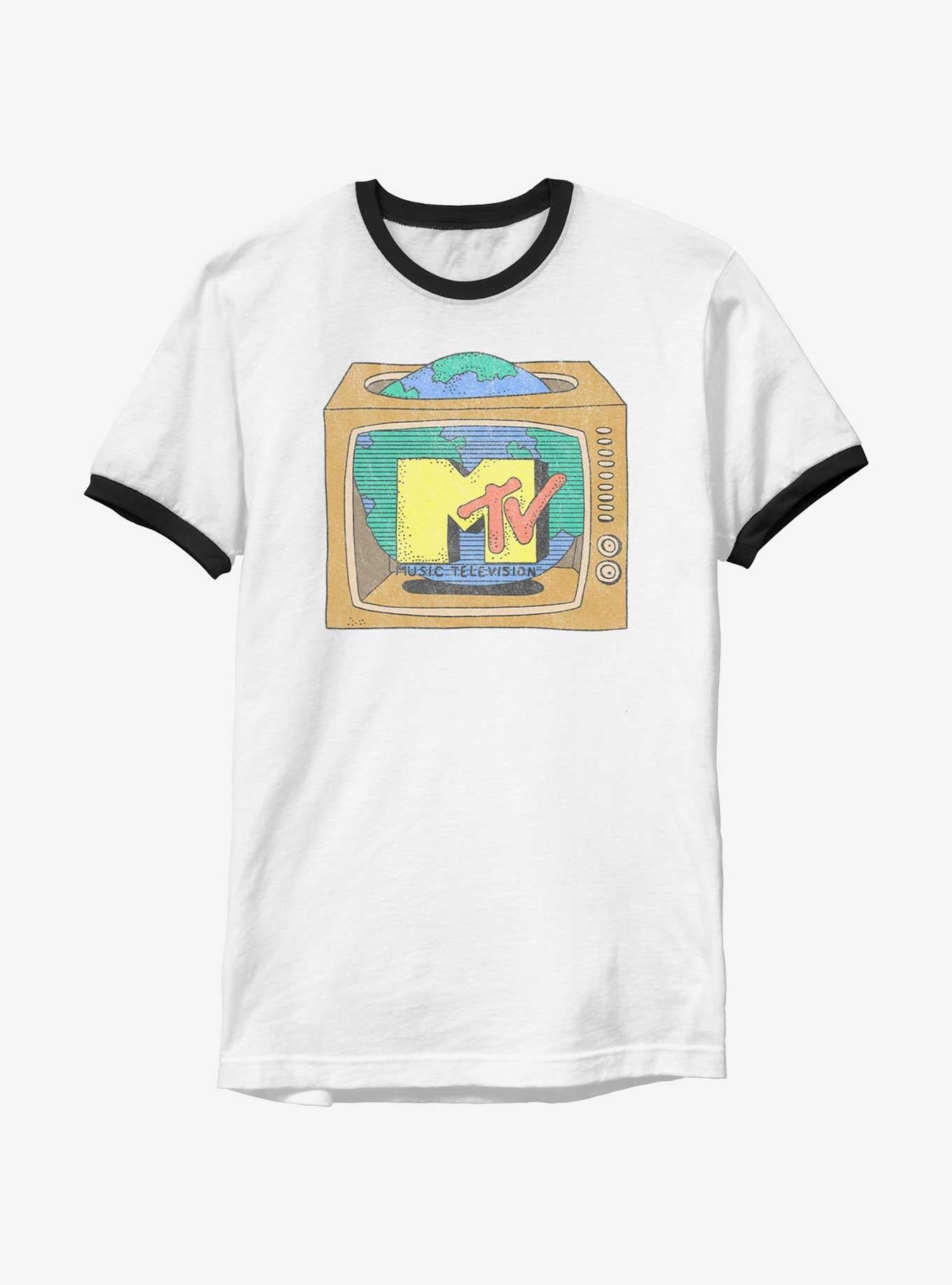 Mtv Retro World Premiere Ringer T-Shirt | Trending Graphic Tee For Fans