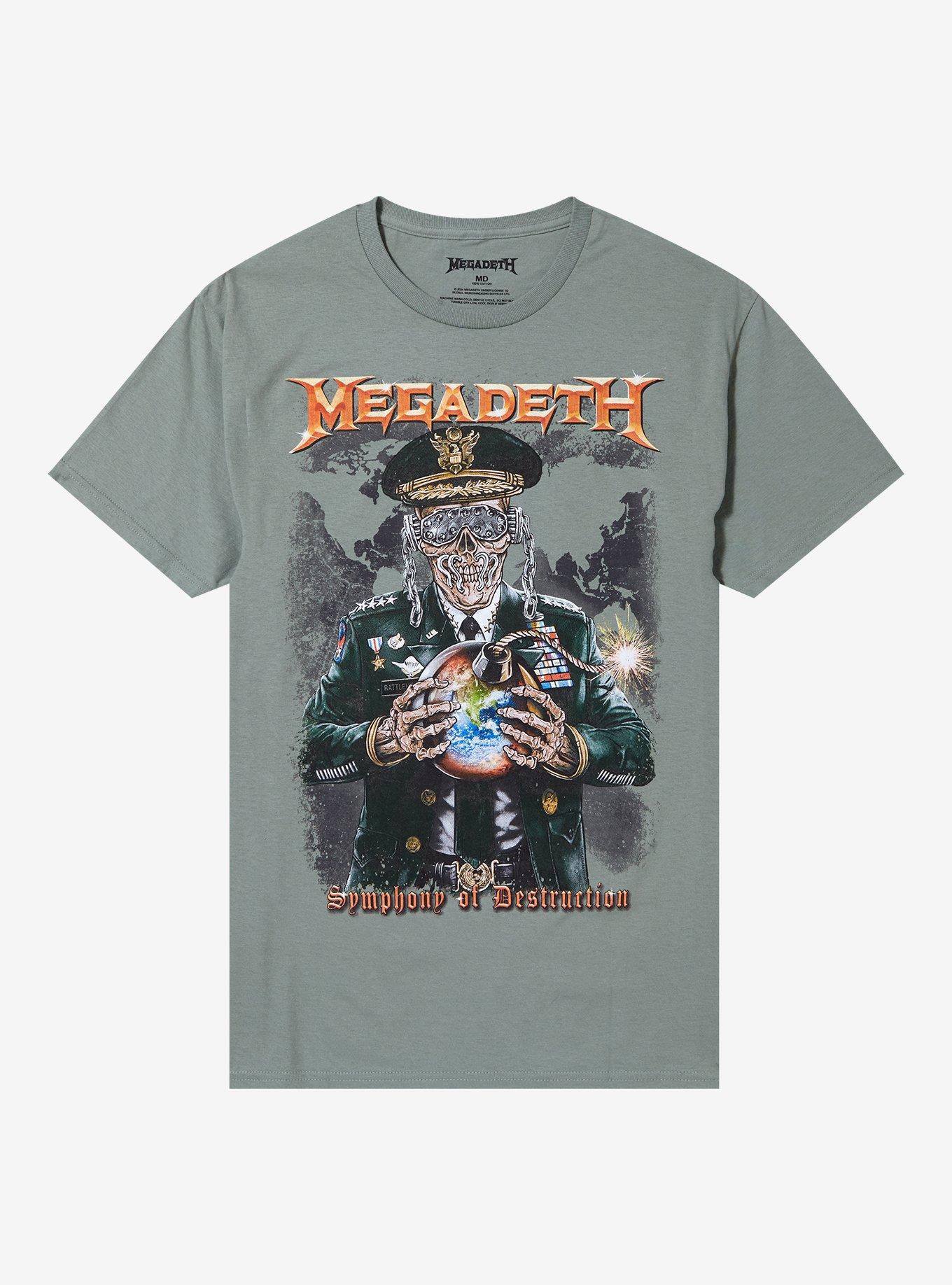 Megadeth Symphony Of Destruction Earth Bomb T-Shirt | Trending Graphic Tee For Fans