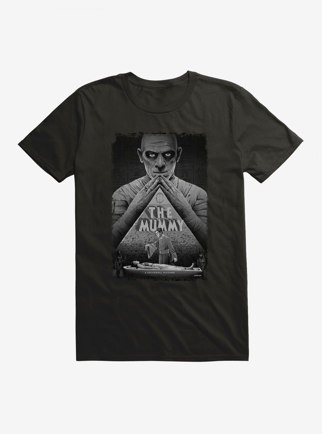 The Mummy Black & White Poster T-Shirt | Trending Graphic Tee For Fans