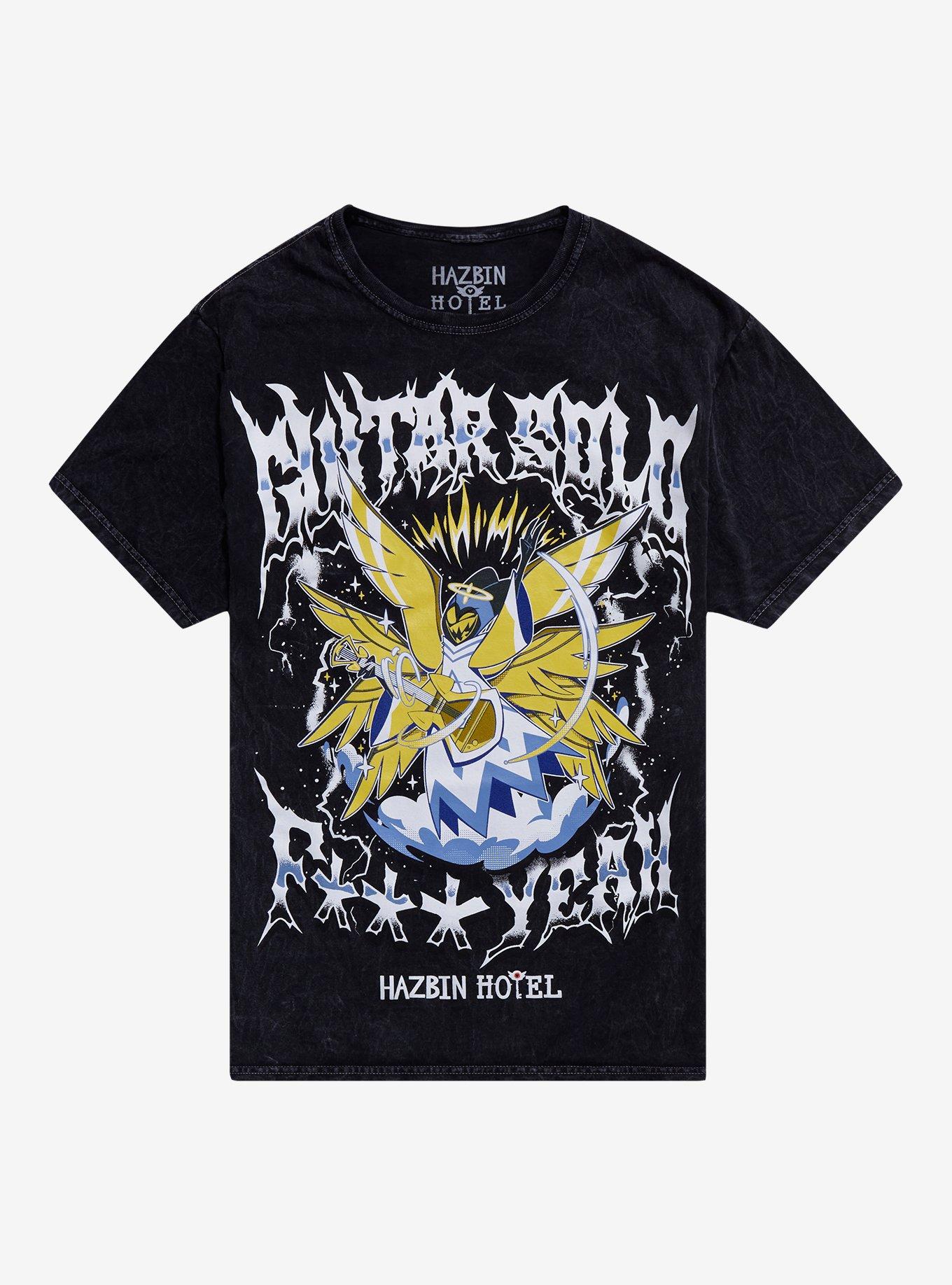 Hazbin Hotel Guitar Solo Adam Mineral Wash T-Shirt | Trending Graphic Tee For Fans