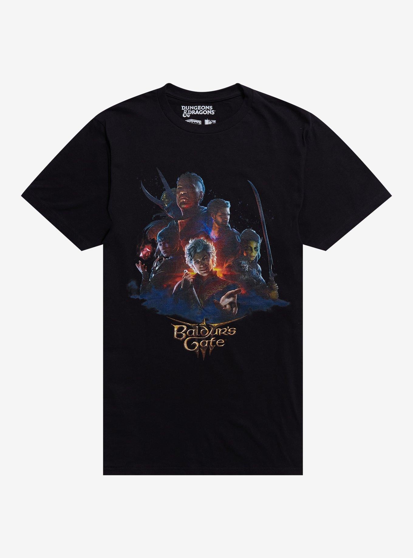 Bauldur's Gate III Group T-Shirt | Trending Graphic Tee For Fans