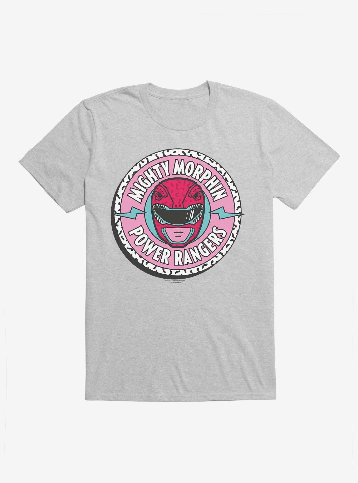 Power Rangers Pink Ranger Mask Circle T-Shirt | Trending Graphic Tee For Fans