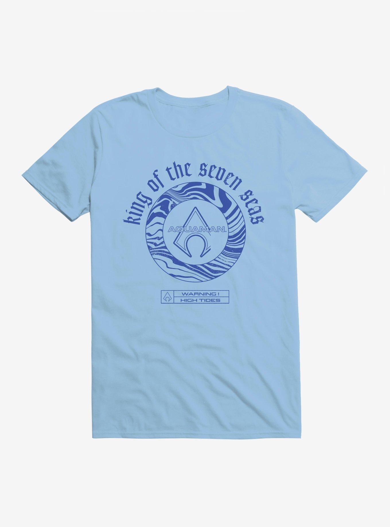 DC Comics Aquaman Classic King Of The Seven Seas Logo T-Shirt | Trending Graphic Tee For Fans