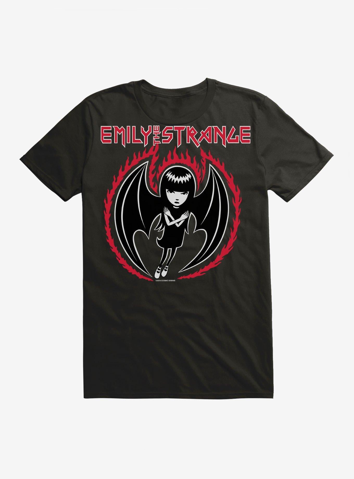 Emily The Strange Bat Wings Black T-Shirt | Trending Graphic Tee For Fans