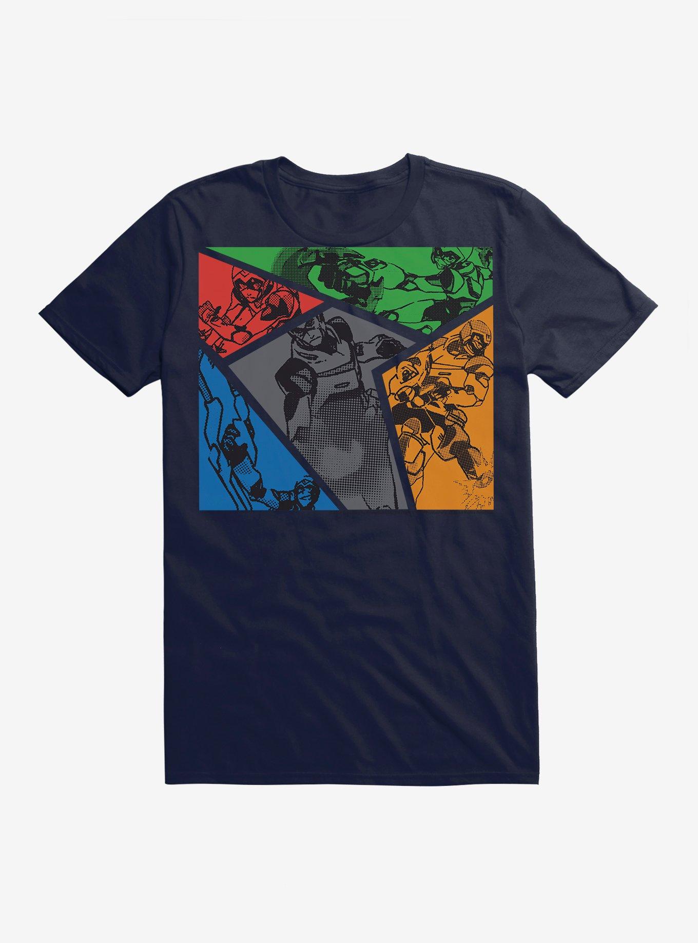 Voltron Group Contrast T-Shirt | Trending Graphic Tee For Fans