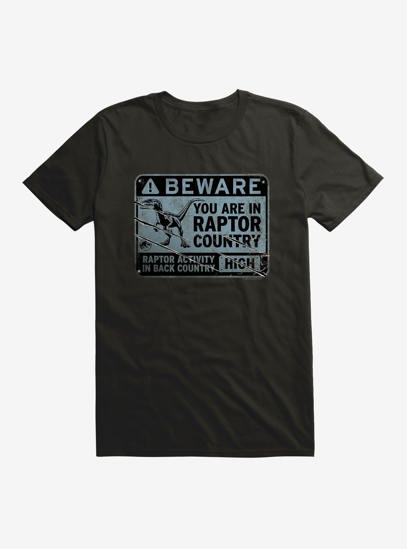 Jurassic World Dominion Beware Raptor Country T-Shirt | Trending Graphic Tee For Fans