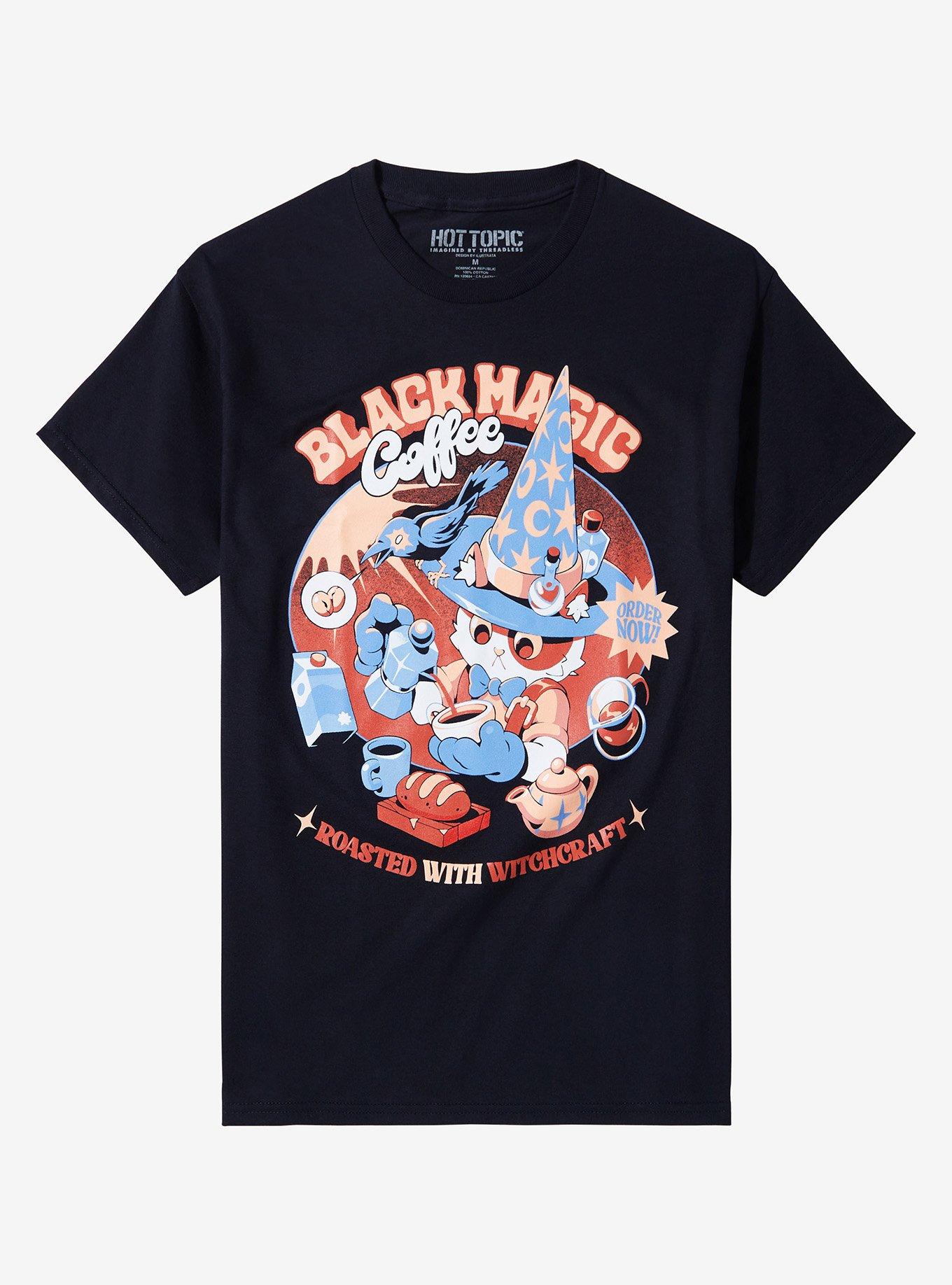 Black Magic Coffee By Ilustrata T-Shirt | Trending Graphic Tee For Fans