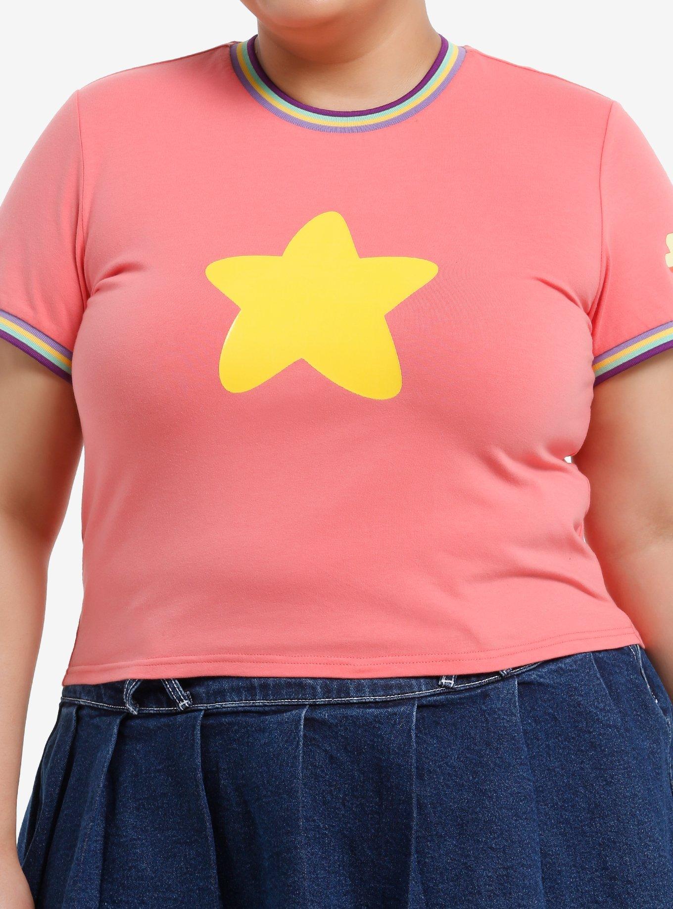 Steven Universe Star Girls Ringer Baby Plus Size T-Shirt | Trending Graphic Tee For Fans