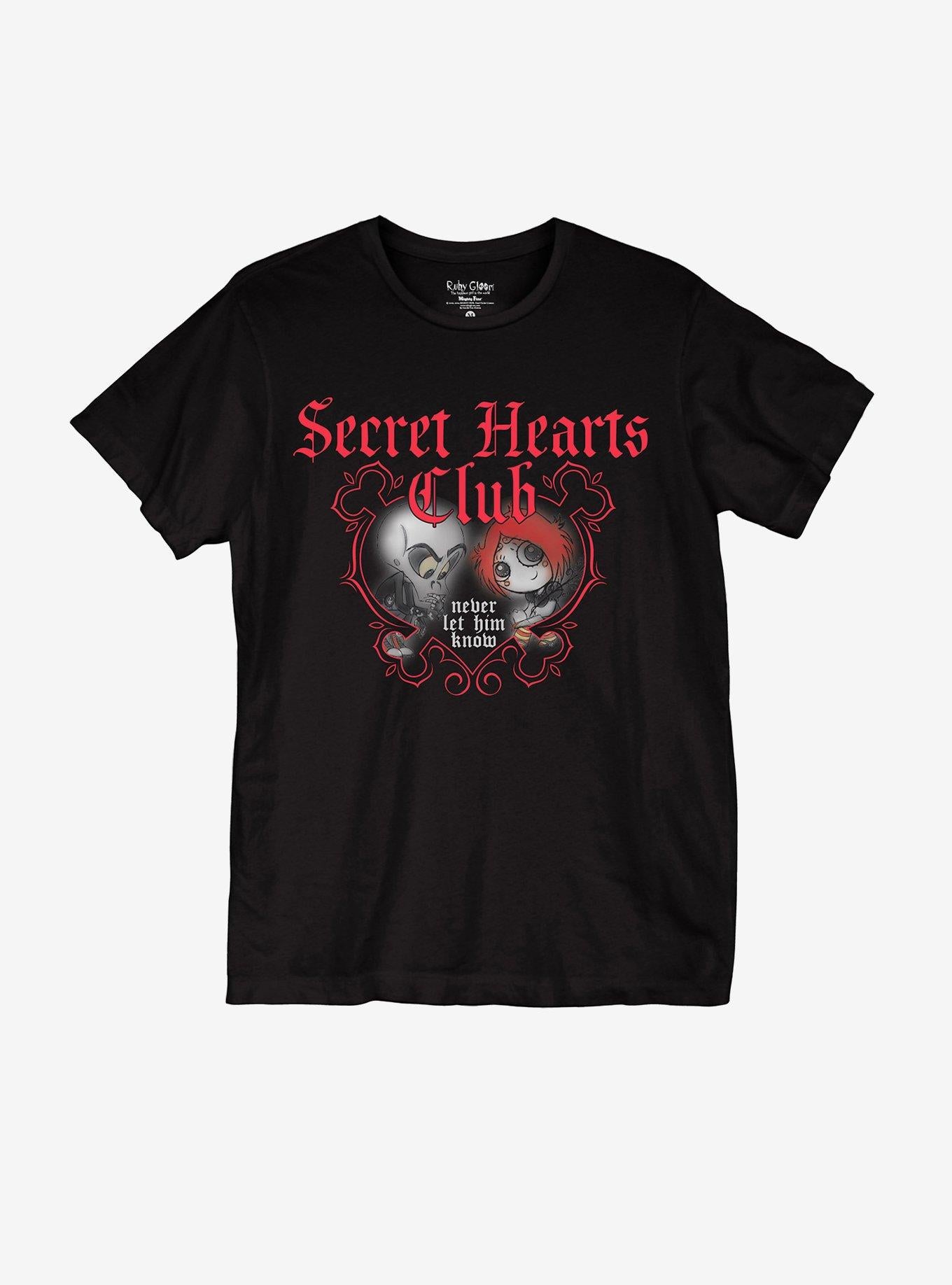 Ruby Gloom Secret Hearts Club Boyfriend Fit Girls T-Shirt | Trending Graphic Tee For Fans