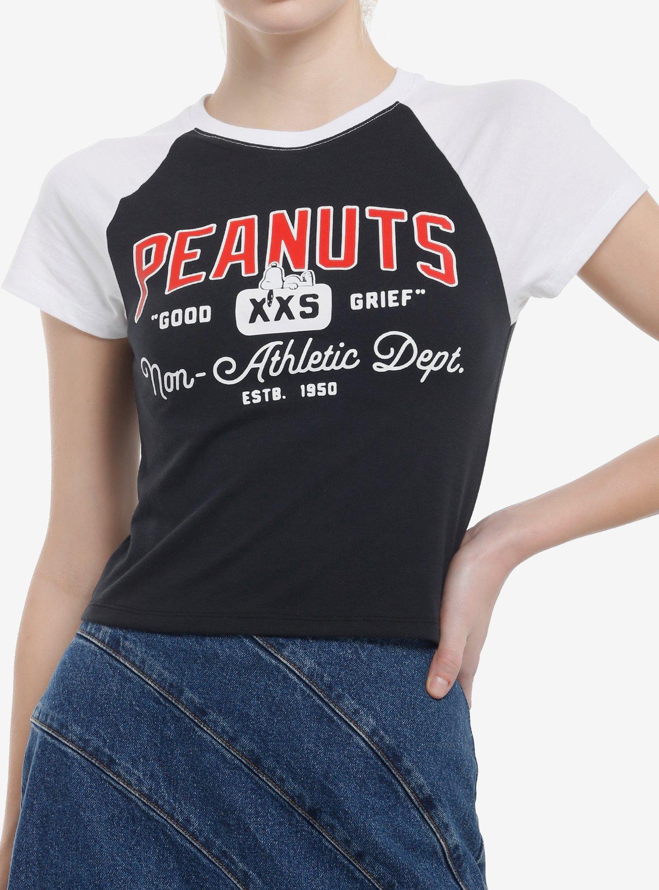 Peanuts Good Grief Snoopy Girls Raglan Baby T-Shirt | Trending Graphic Tee For Fans