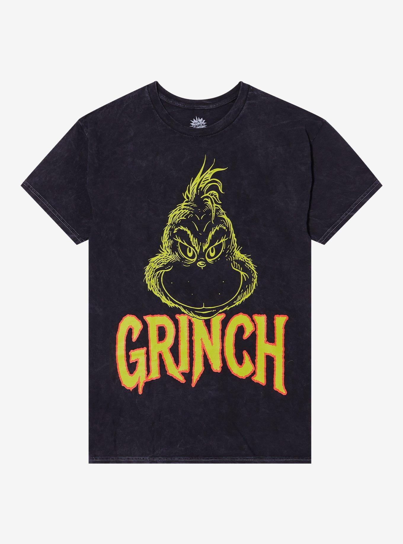 Dr. Seuss How The Grinch Stole Christmas! Name Double-Sided Mineral Wash T-Shirt | Trending Graphic Tee For Fans