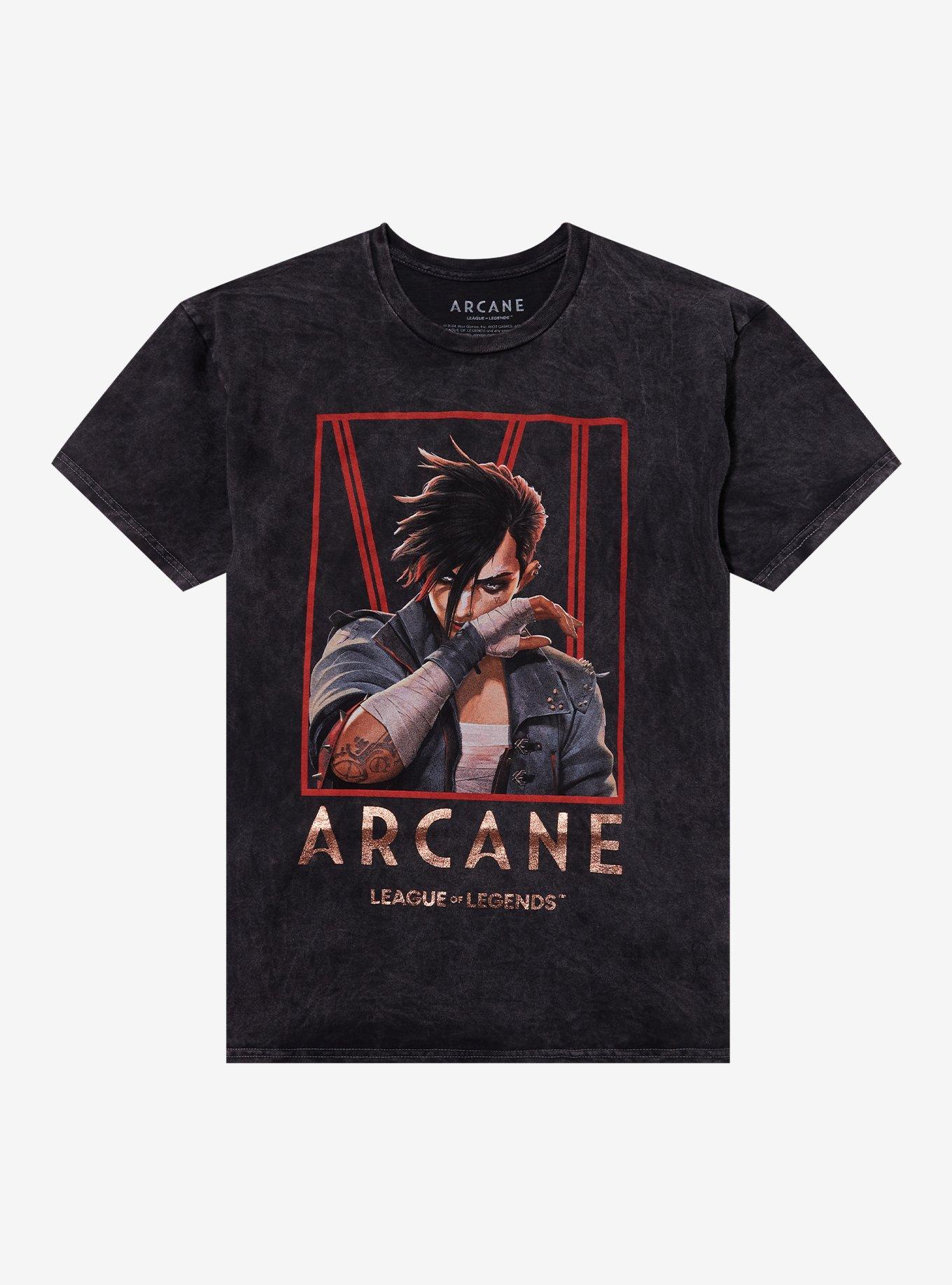 Arcane Vi Dark Wash T-Shirt | Trending Graphic Tee For Fans