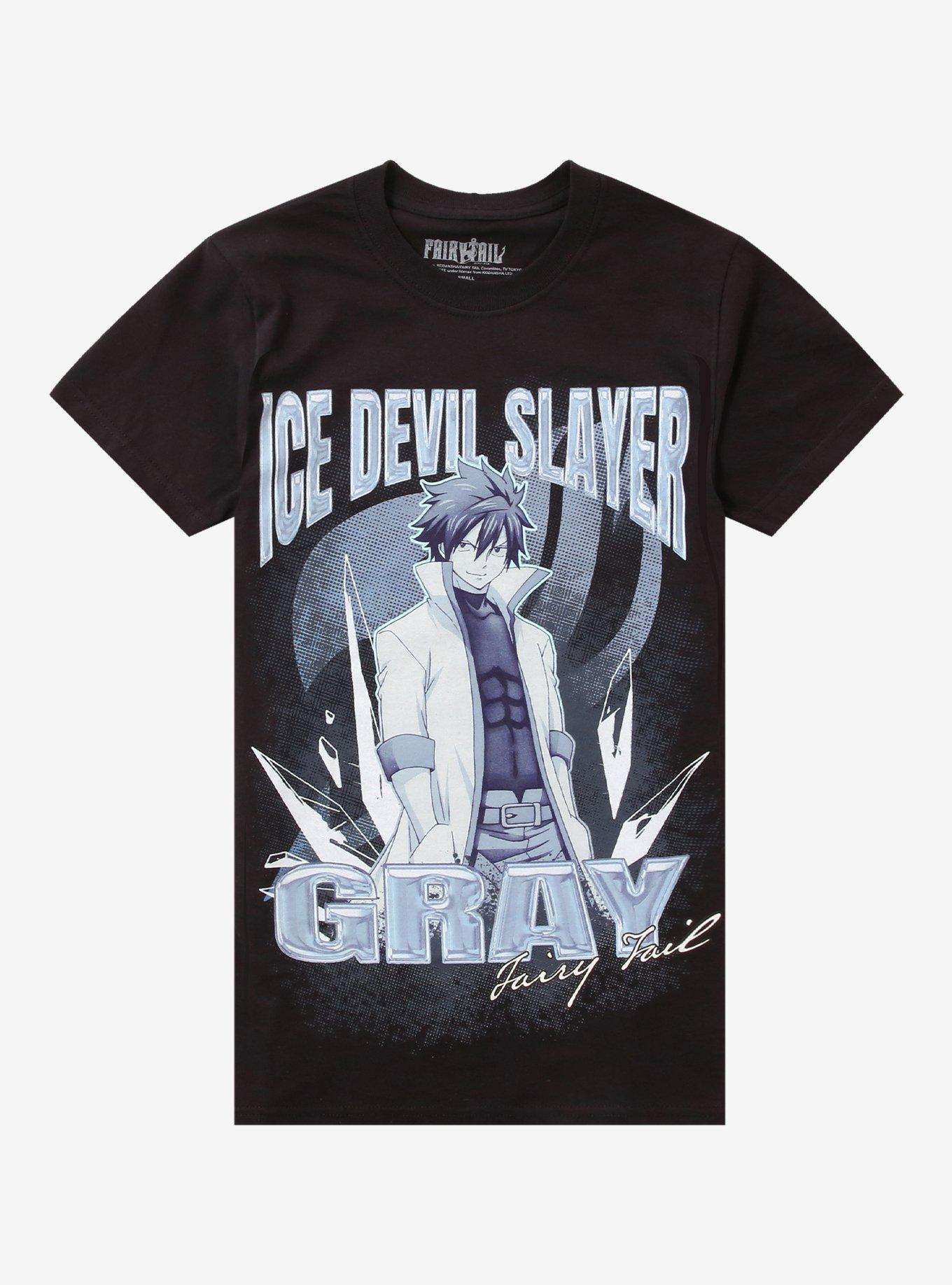 Fairy Tail Gray Ice Devil Slayer Girls T-Shirt | Trending Graphic Tee For Fans