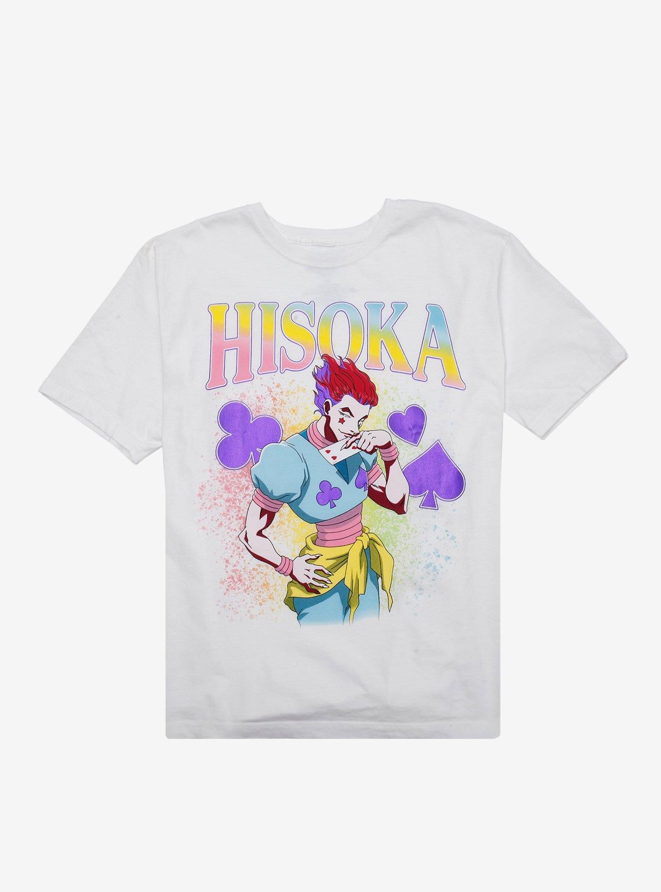 Hunter X Hunter Hisoka Colorful Boyfriend Fit Girls T-Shirt | Trending Graphic Tee For Fans