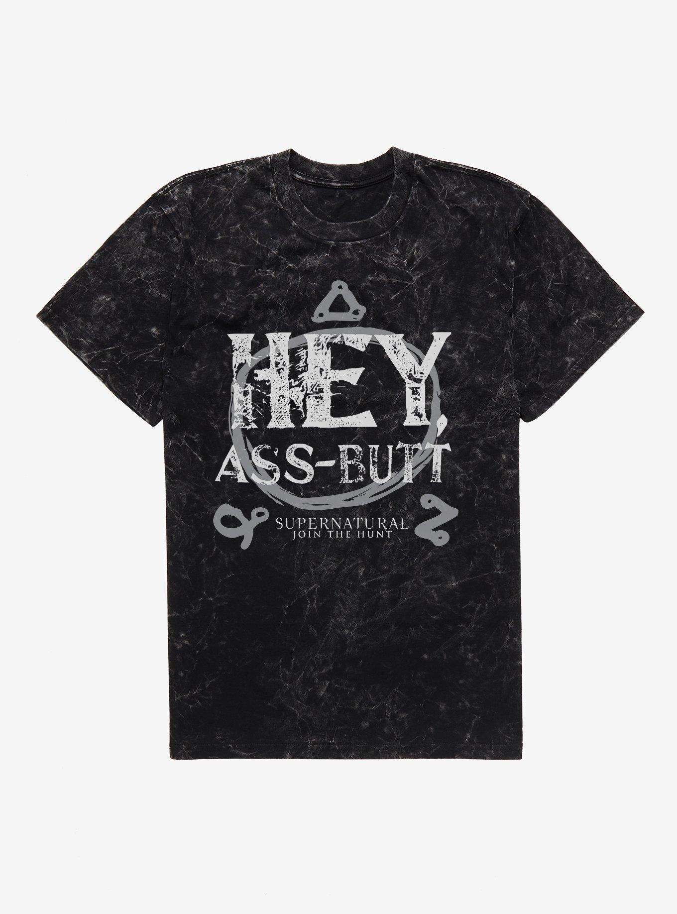 Supernatural Hey Mineral Wash T-Shirt | Trending Graphic Tee For Fans