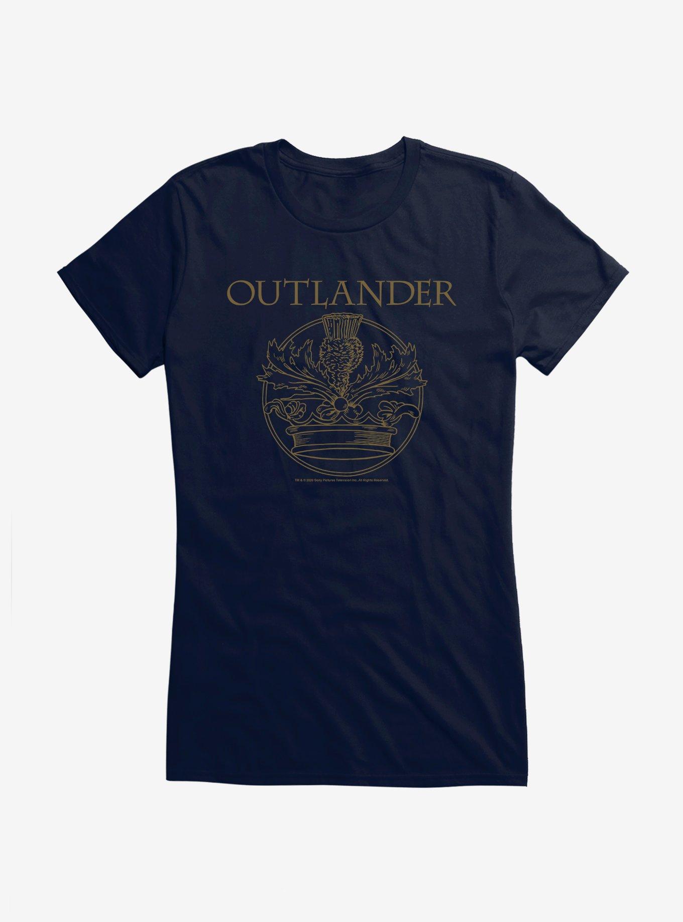 Outlander Crown Crest Girls T-Shirt | Trending Graphic Tee For Fans