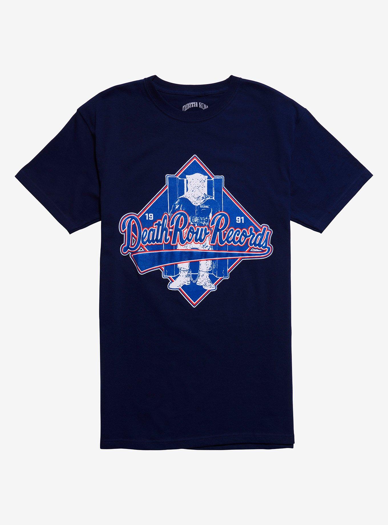 Death Row Records Puff Paint Diamond Boyfriend Fit Girls T-Shirt | Trending Graphic Tee For Fans
