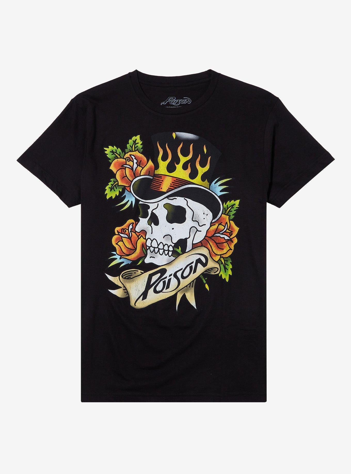 Poison Tattoo Skull T-Shirt | Trending Graphic Tee For Fans
