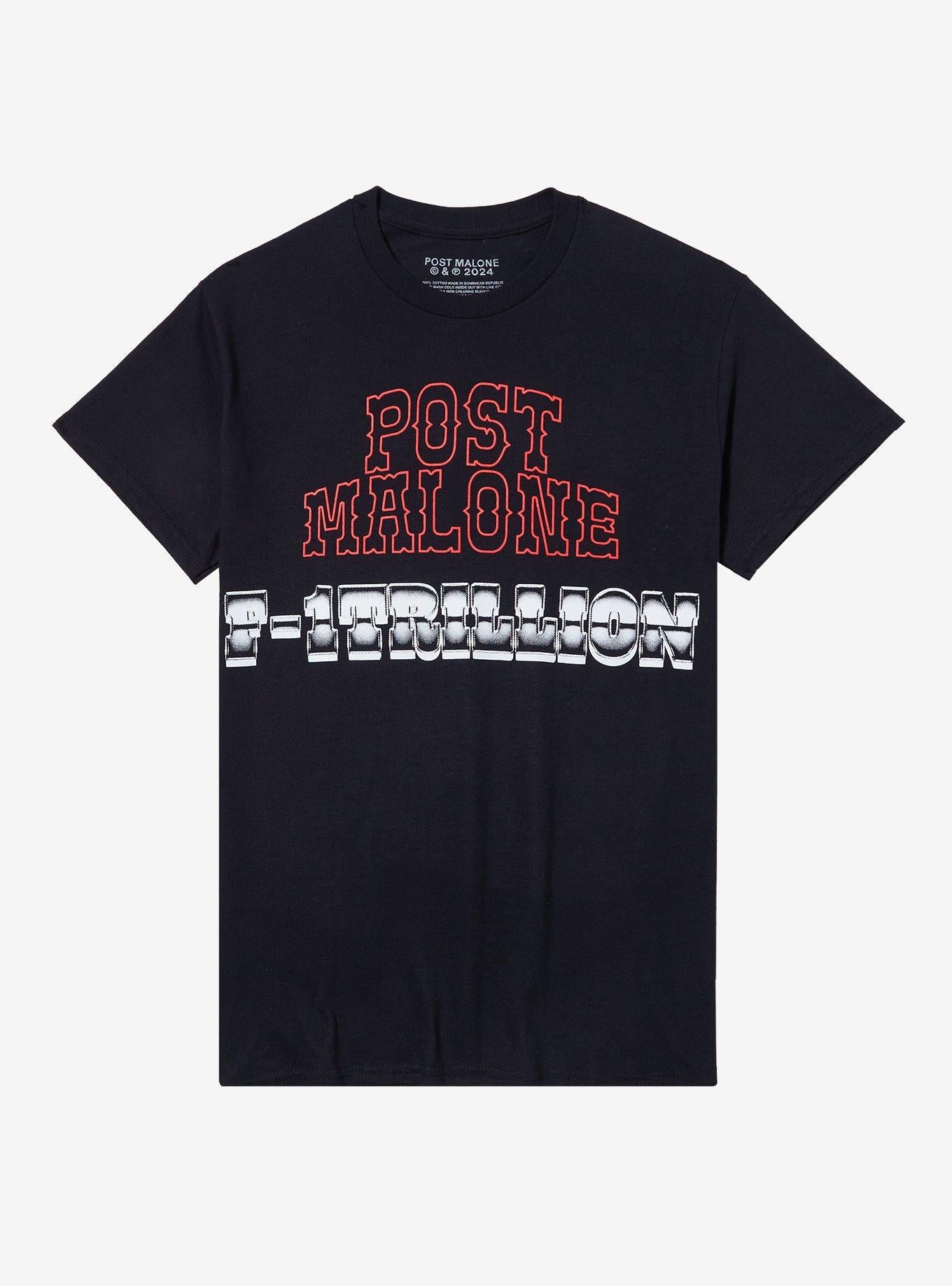 Post Malone F-1 Trillion Tracklist Boyfriend Fit Girls T-Shirt | Trending Graphic Tee For Fans