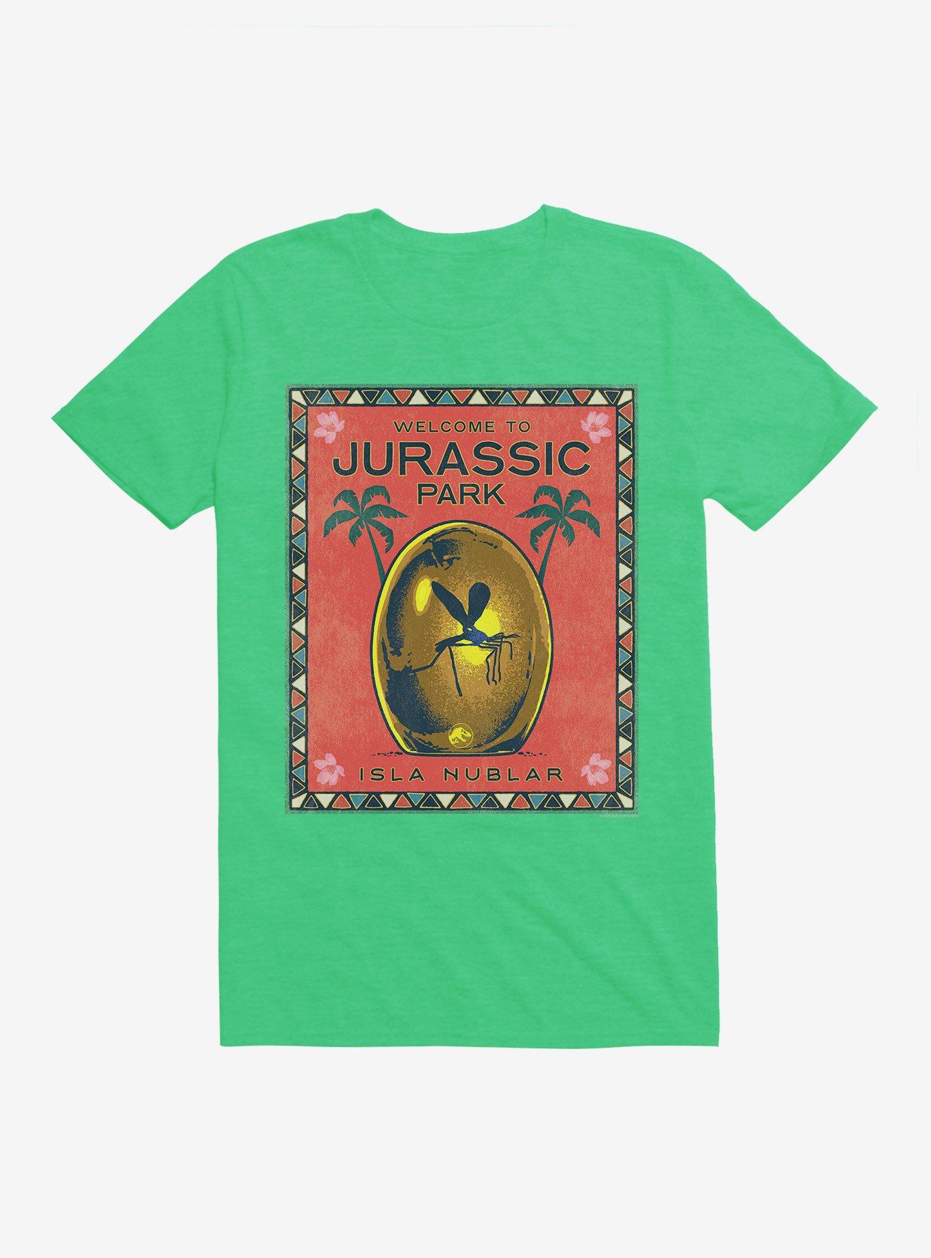 Jurassic Park Welcome Poster T-Shirt | Trending Graphic Tee For Fans